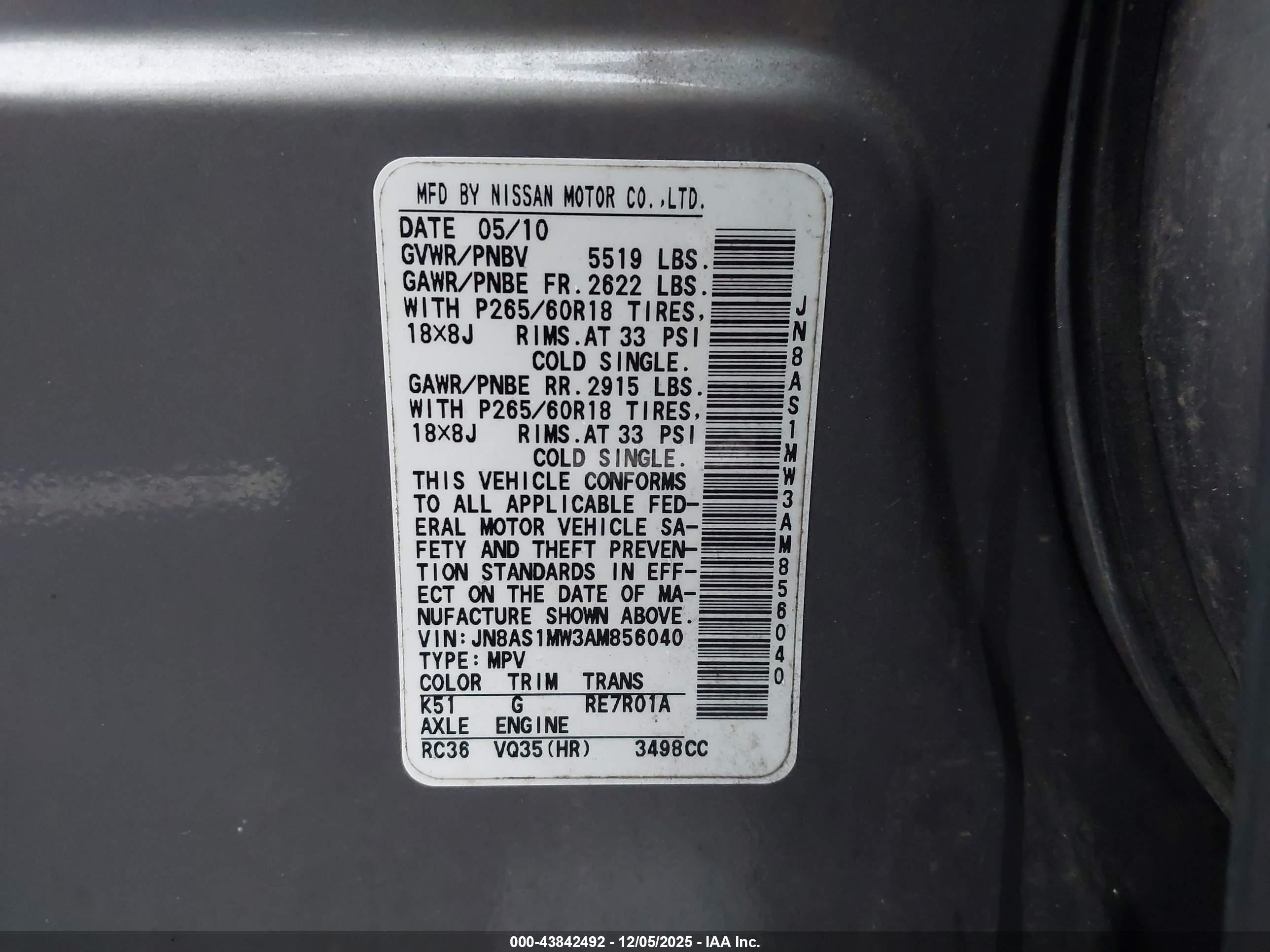 INFINITI FX35 image 9