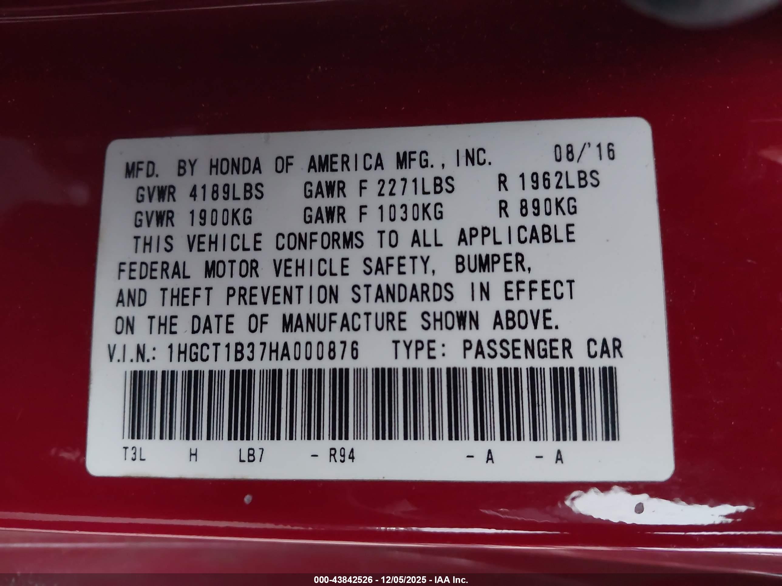 HONDA ACCORD image 9