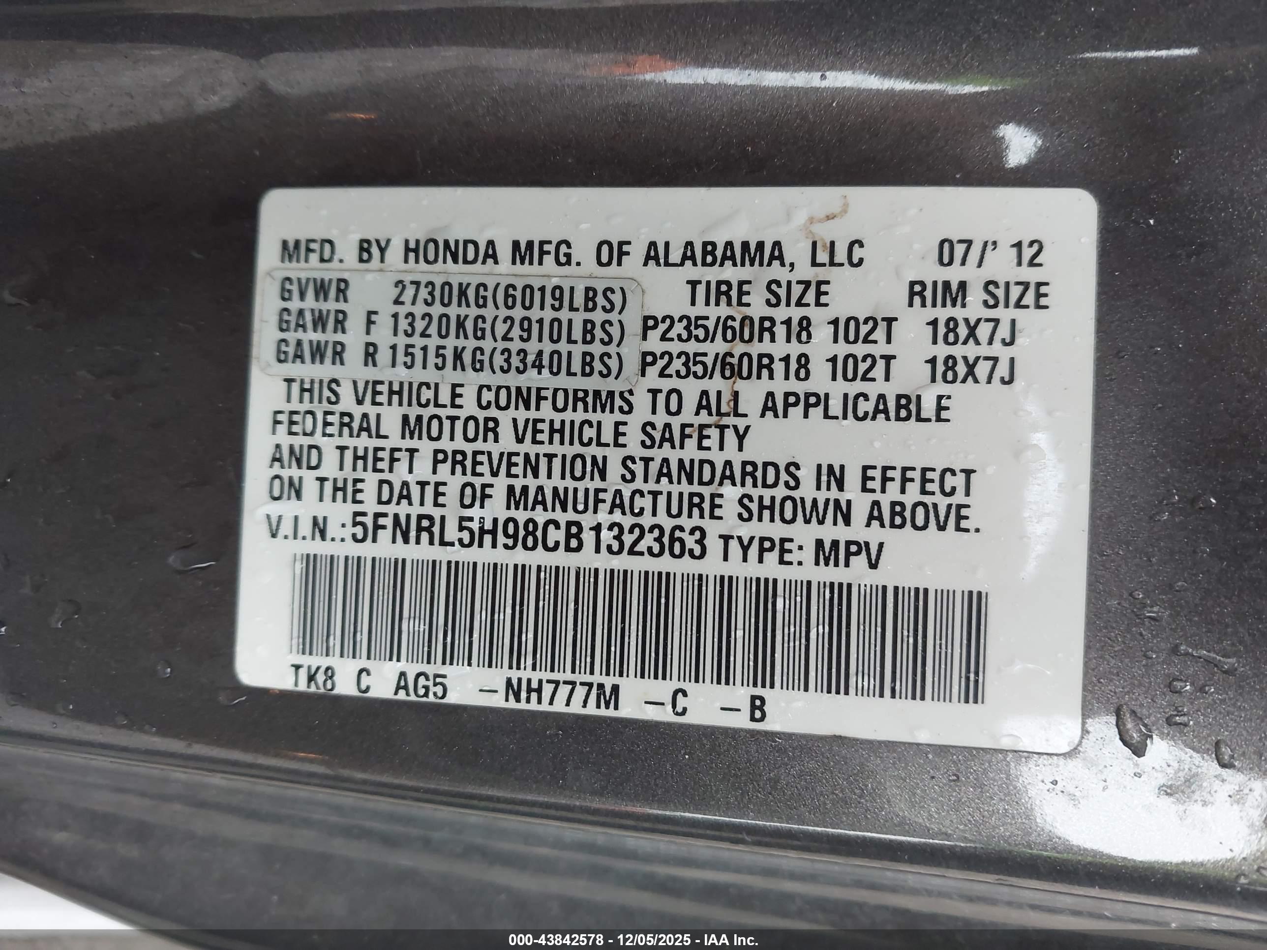 HONDA ODYSSEY image 9