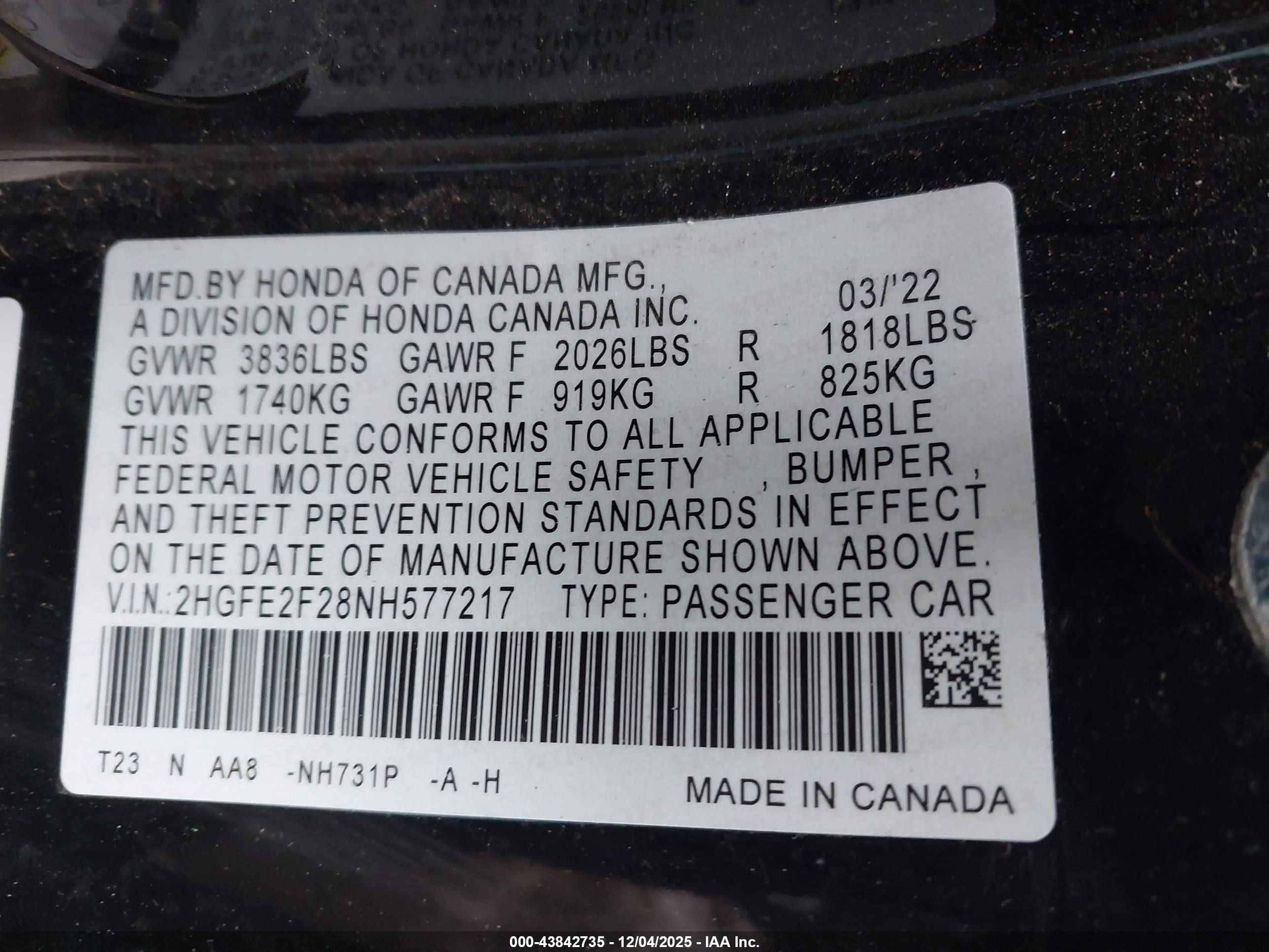 HONDA CIVIC image 9