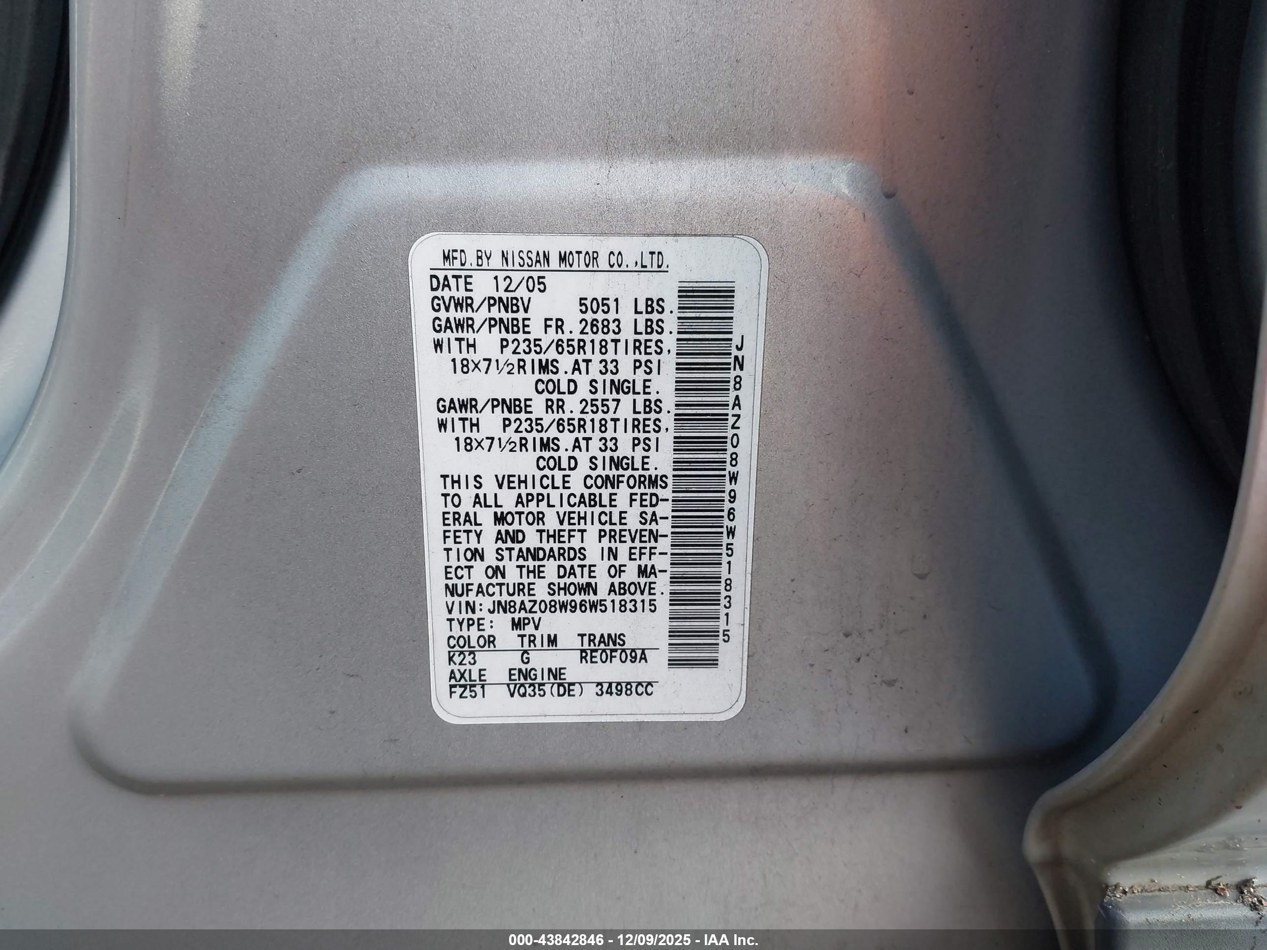 NISSAN MURANO image 9