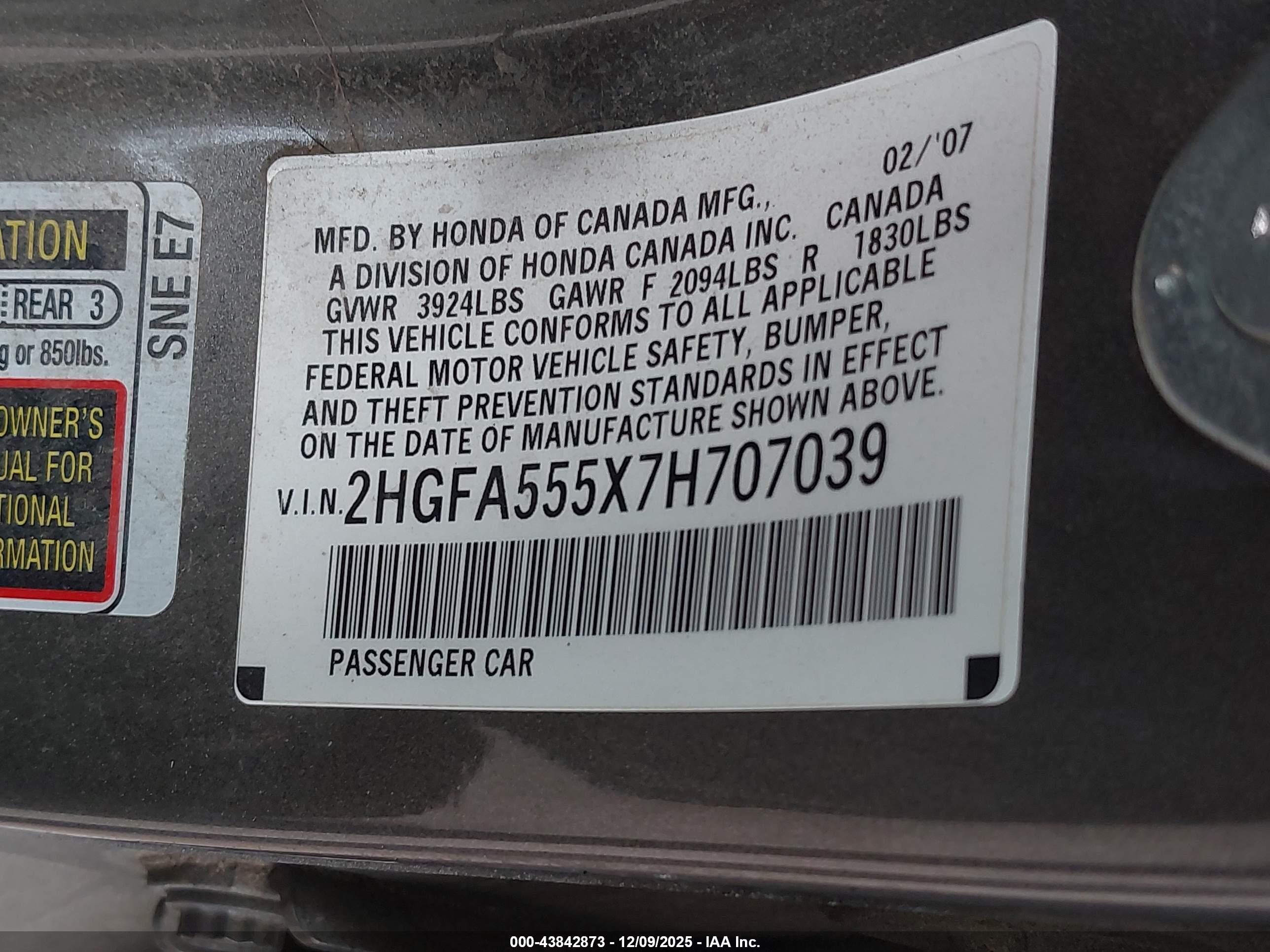 HONDA CIVIC image 9