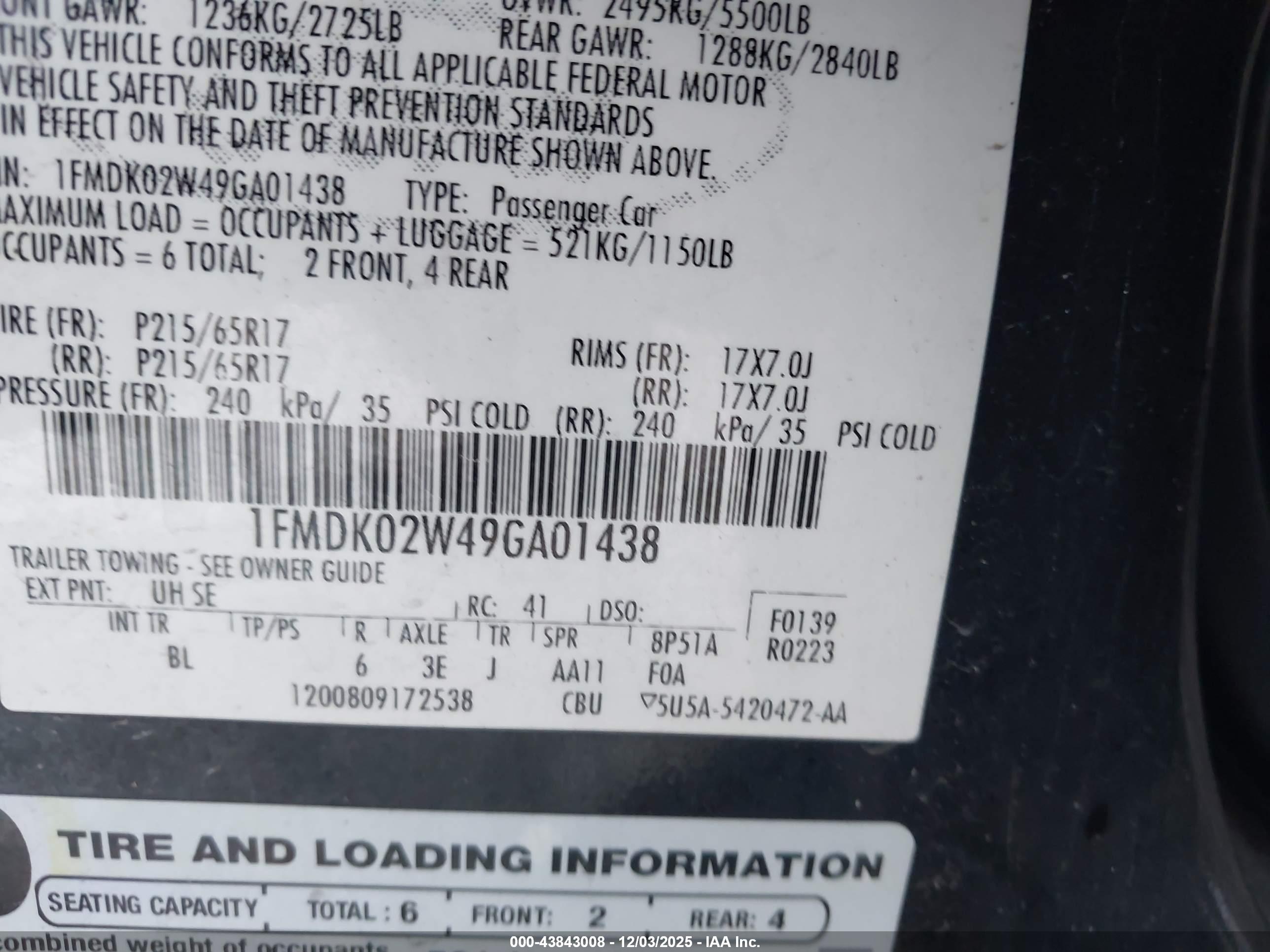 FORD TAURUS image 9
