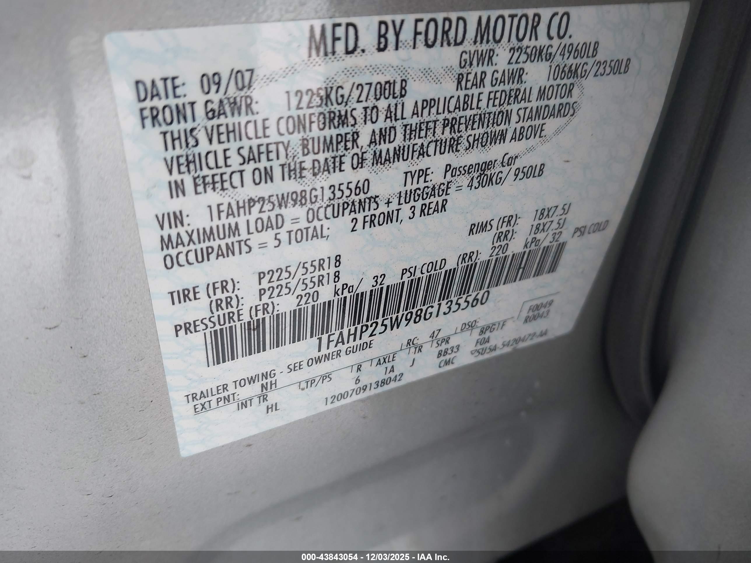 FORD TAURUS image 9