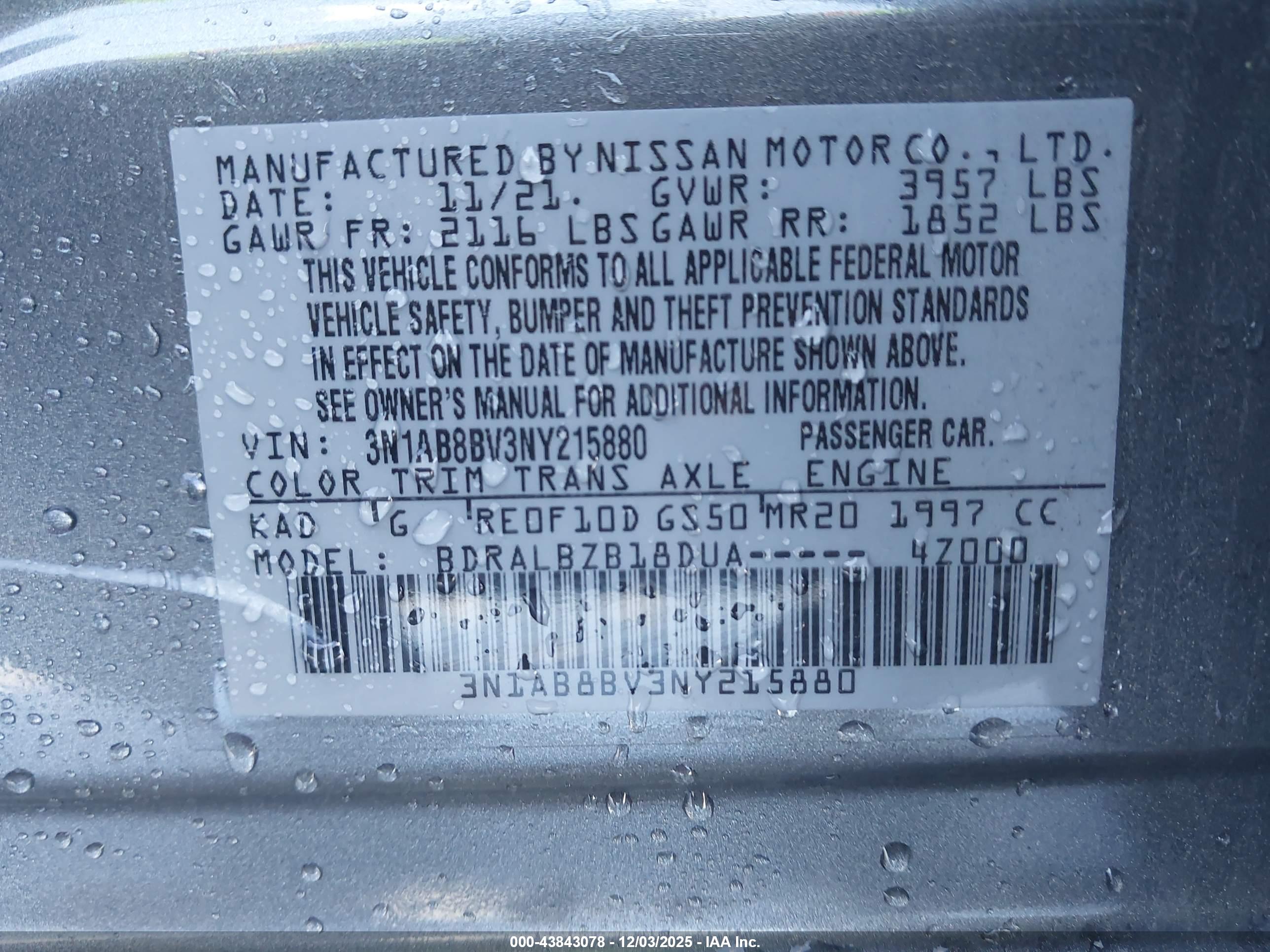NISSAN SENTRA image 9