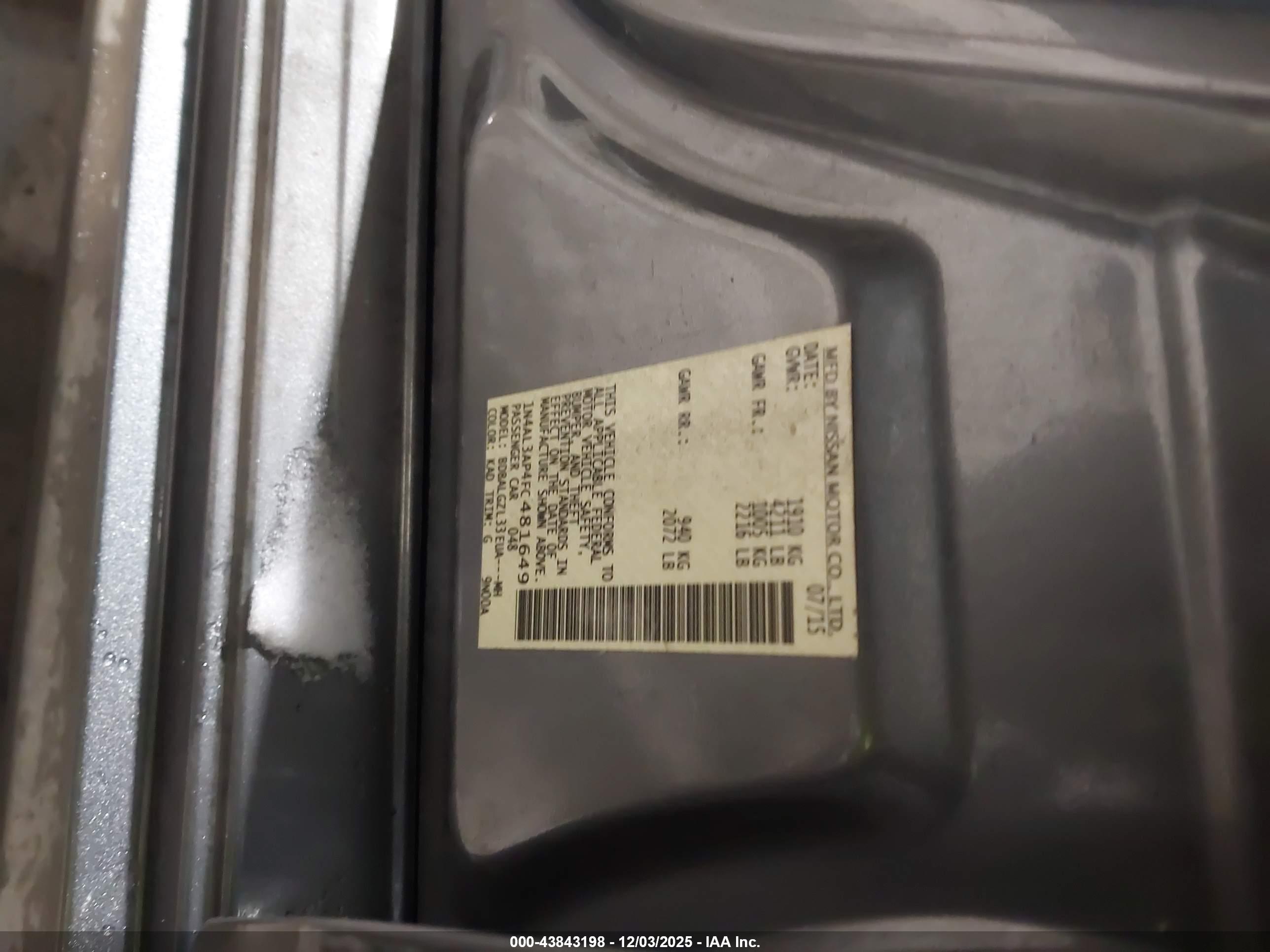 NISSAN ALTIMA image 9