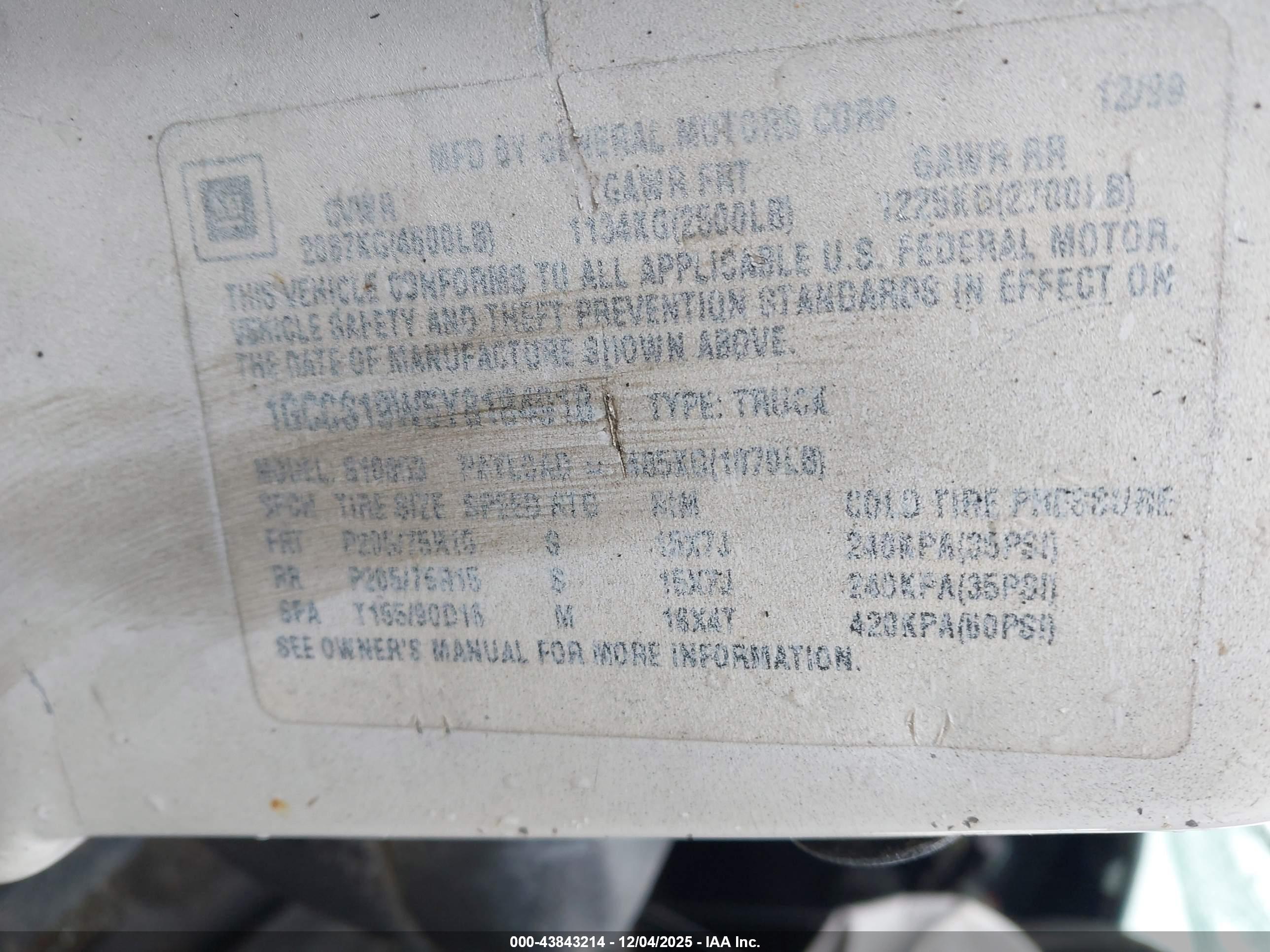 CHEVROLET S-10 image 9