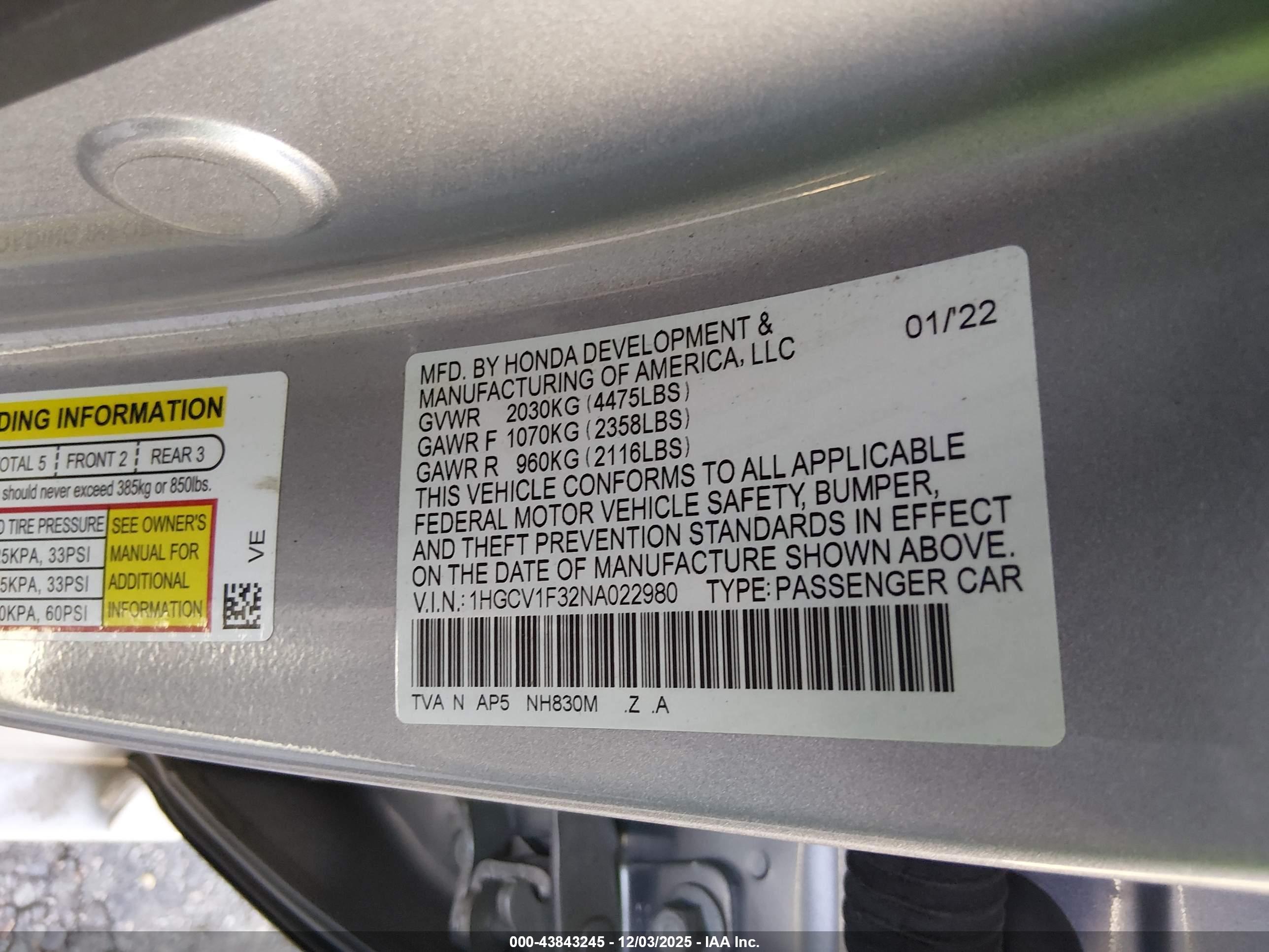HONDA ACCORD image 9