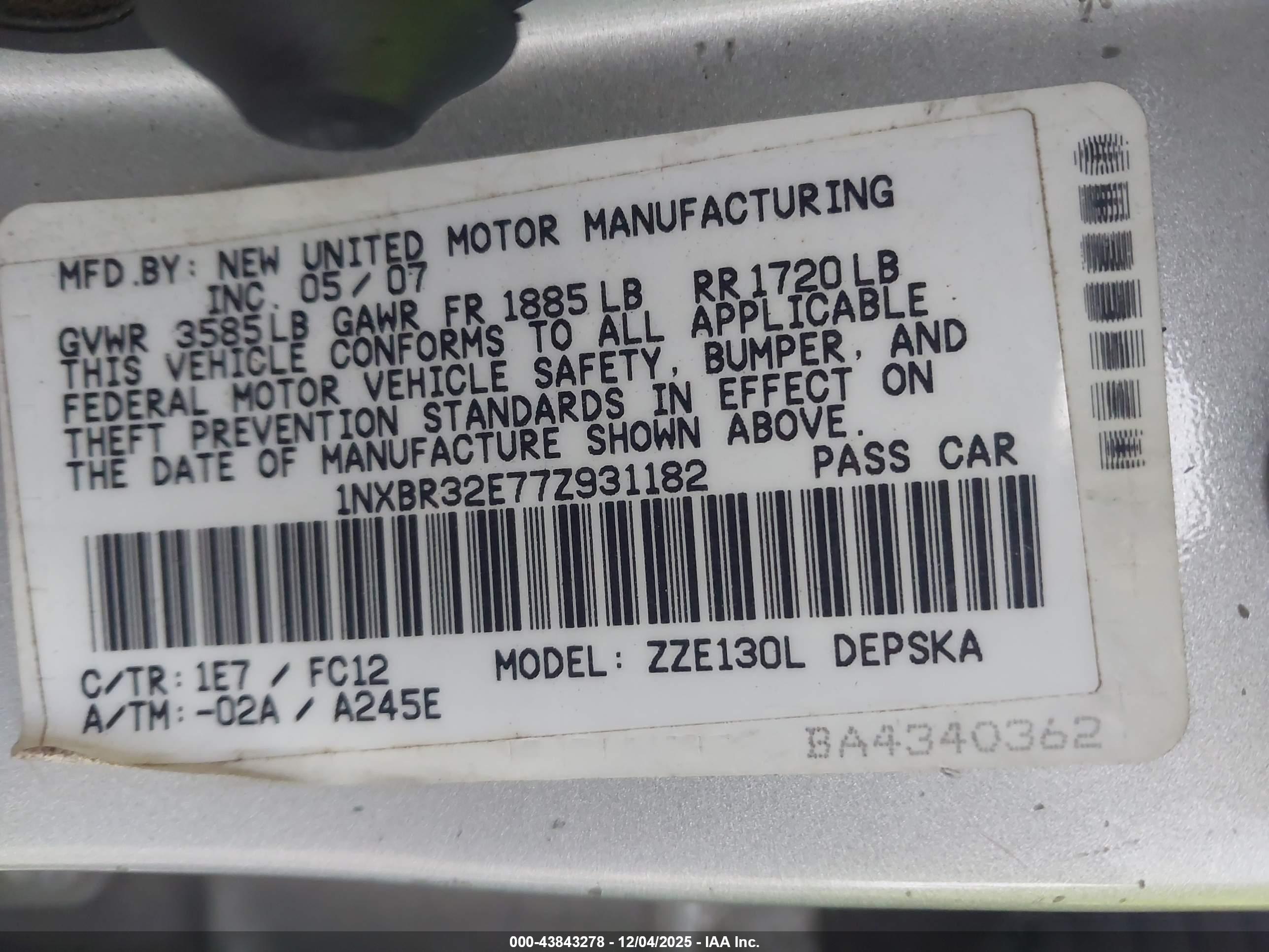 TOYOTA COROLLA image 9