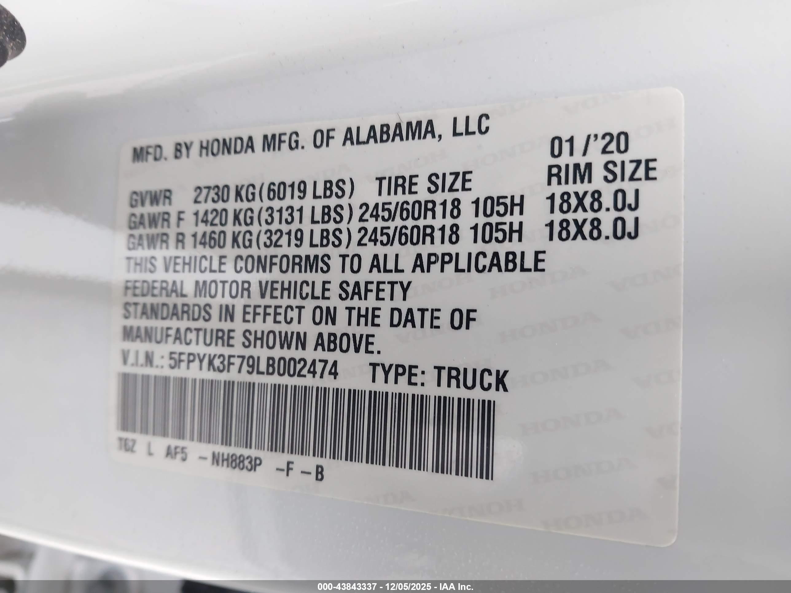 HONDA RIDGELINE image 9