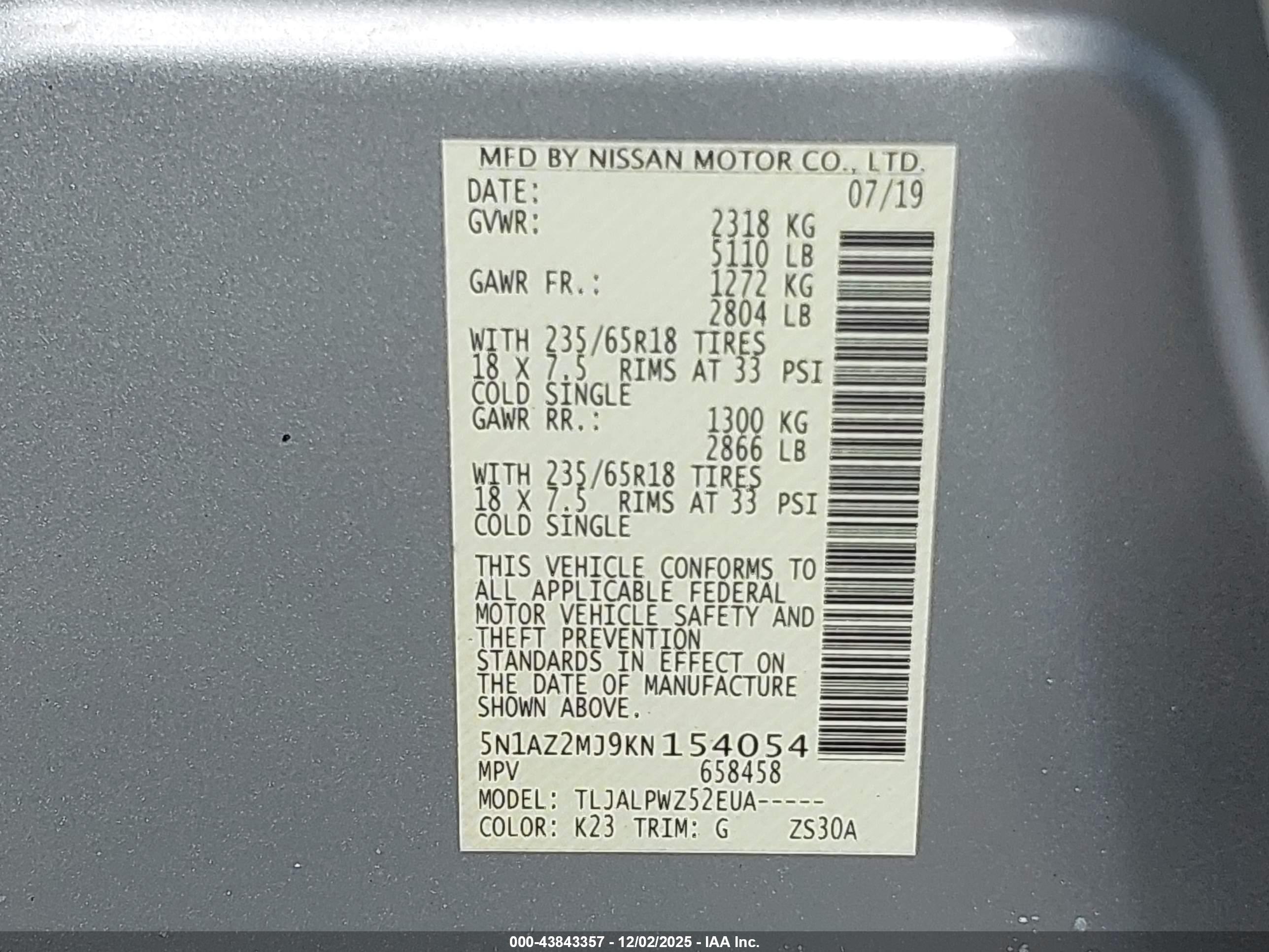 NISSAN MURANO image 9