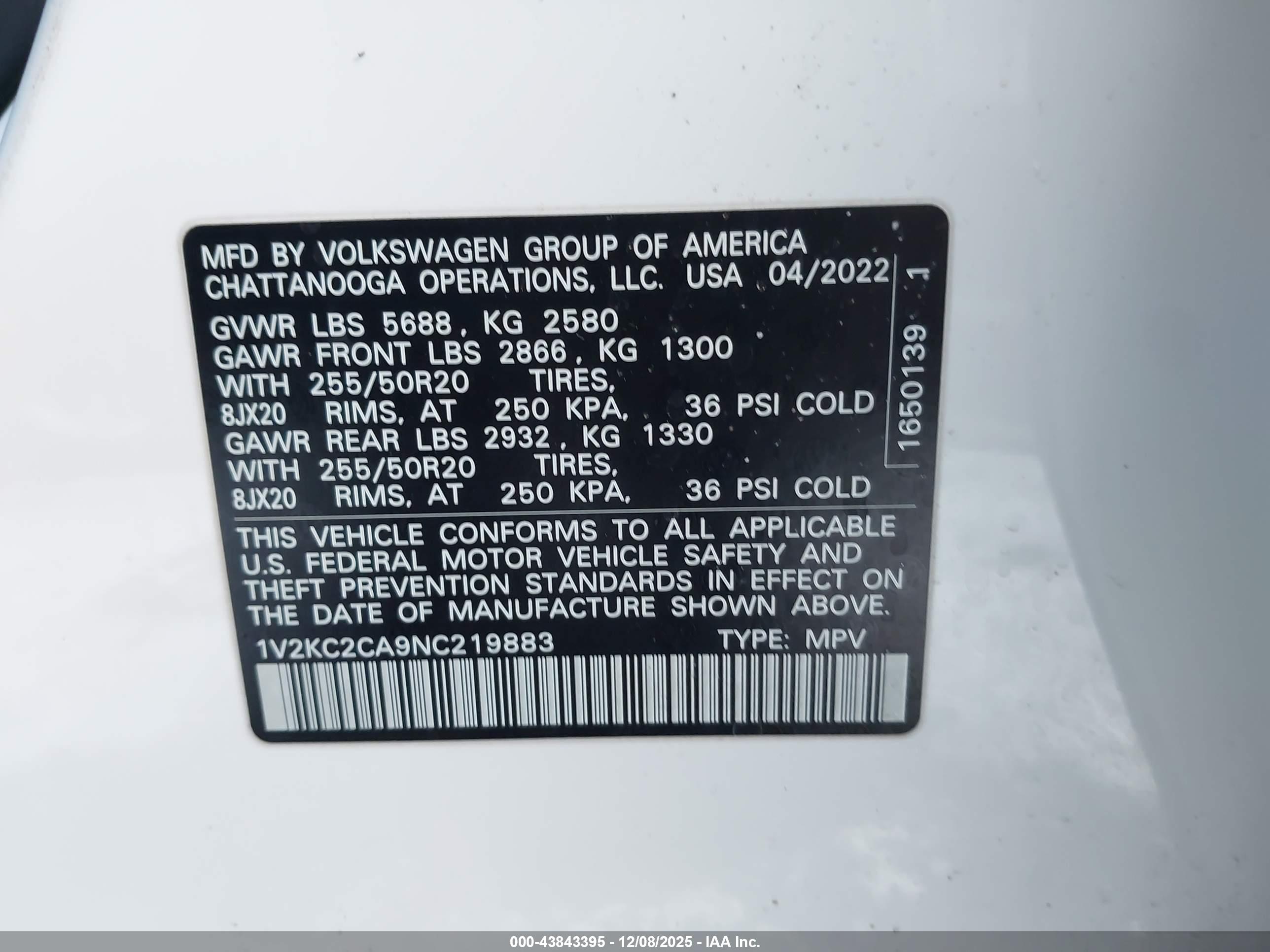 VOLKSWAGEN ATLAS image 9