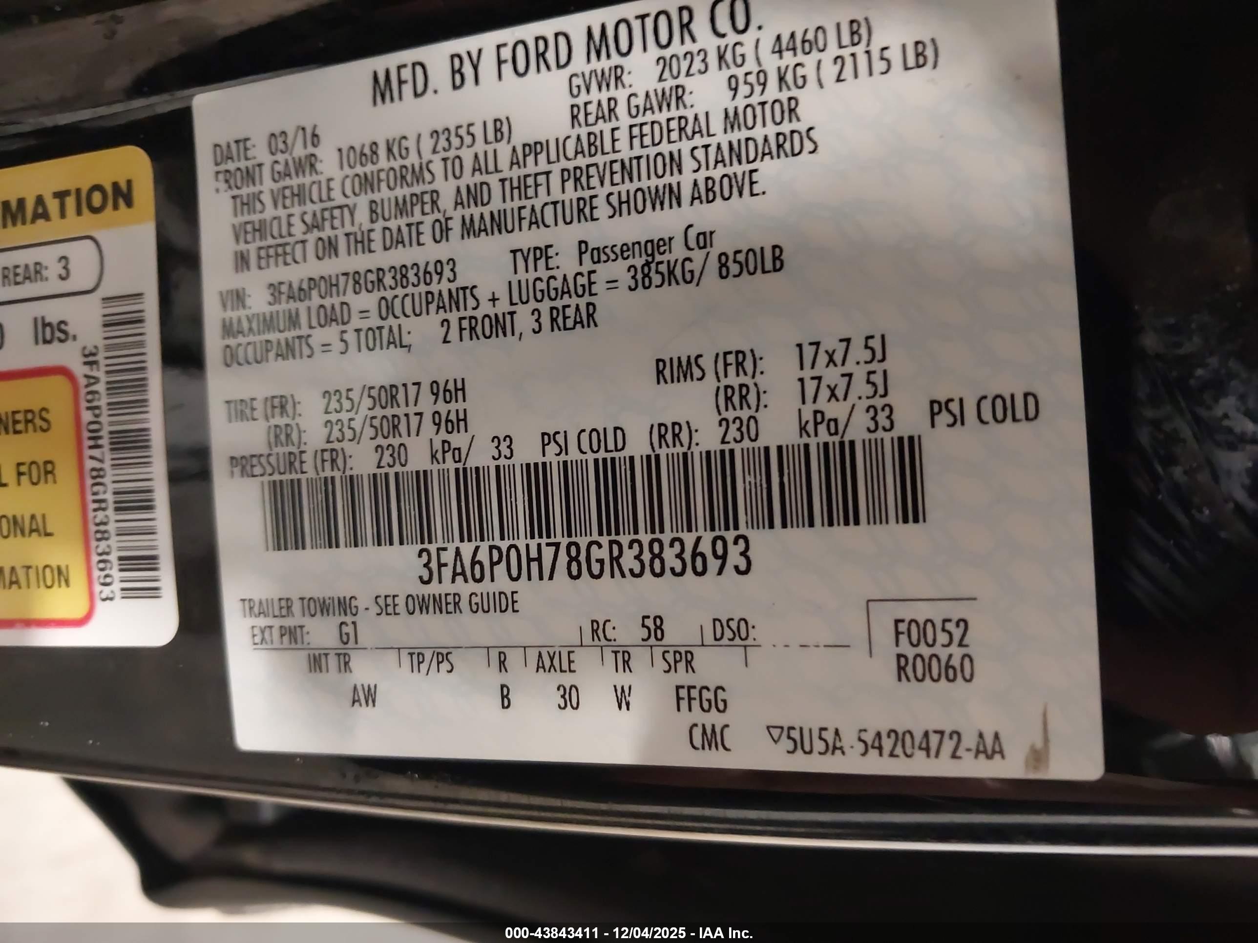FORD FUSION image 9