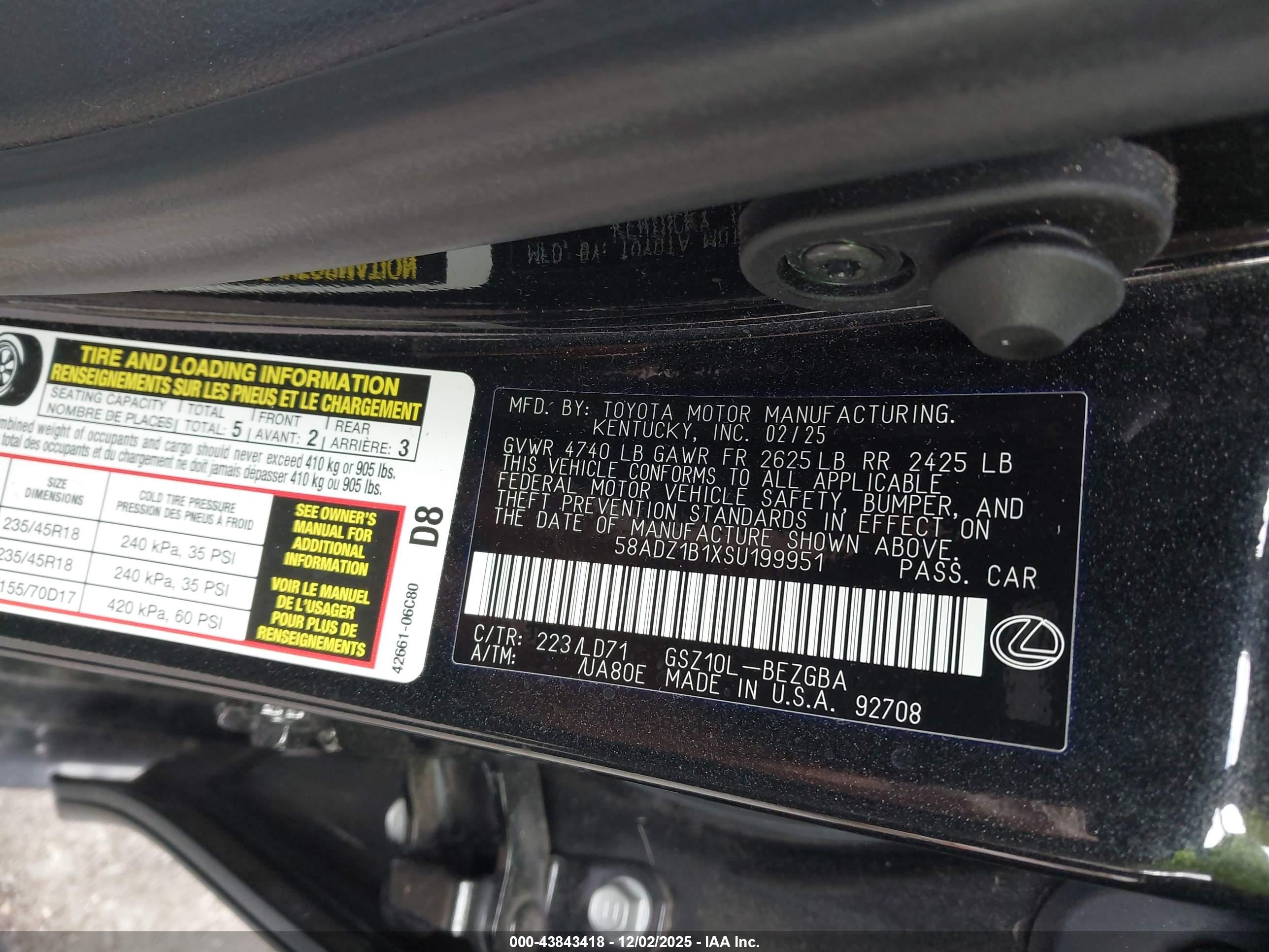 LEXUS ES image 9
