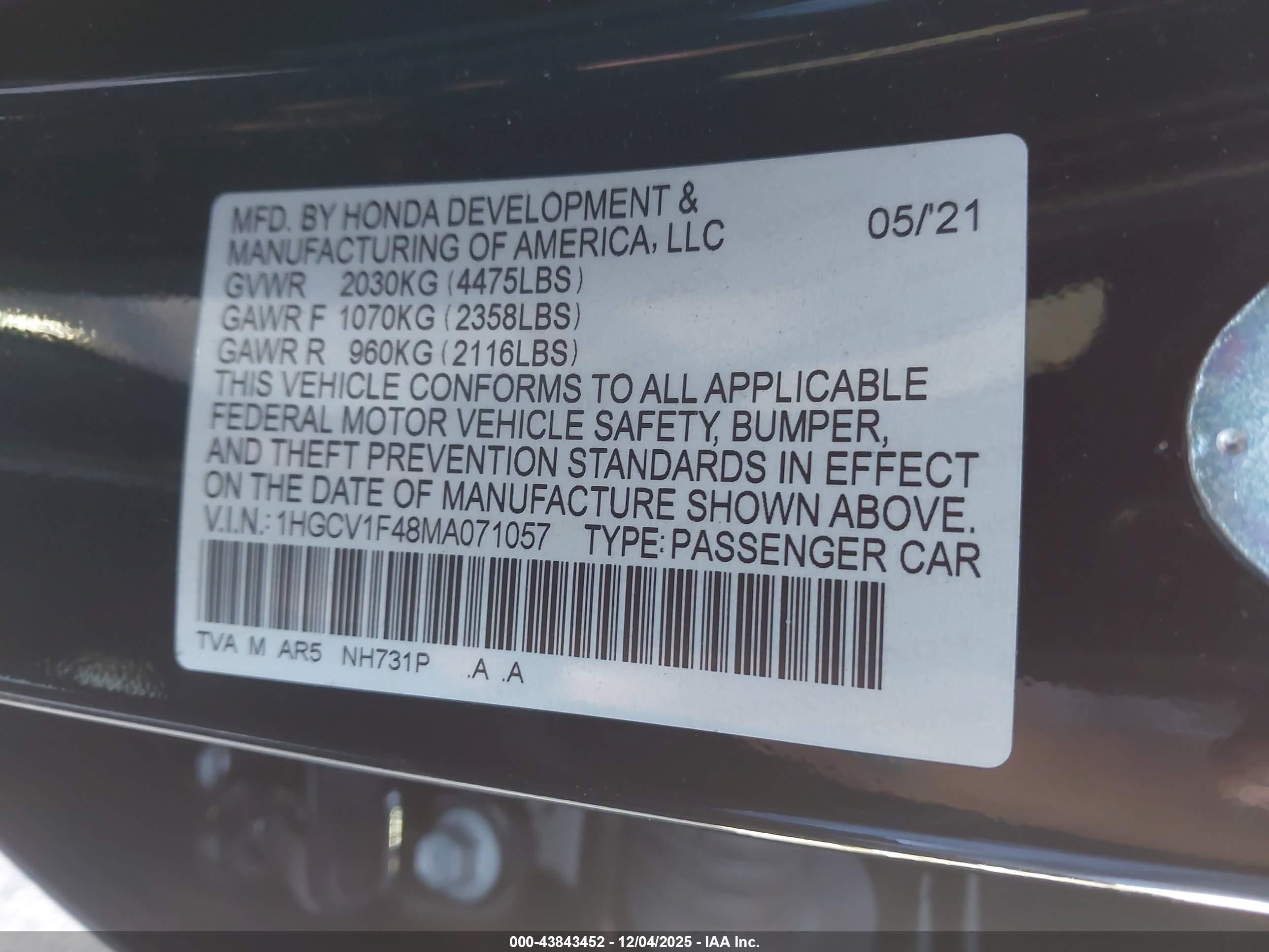 HONDA ACCORD image 9