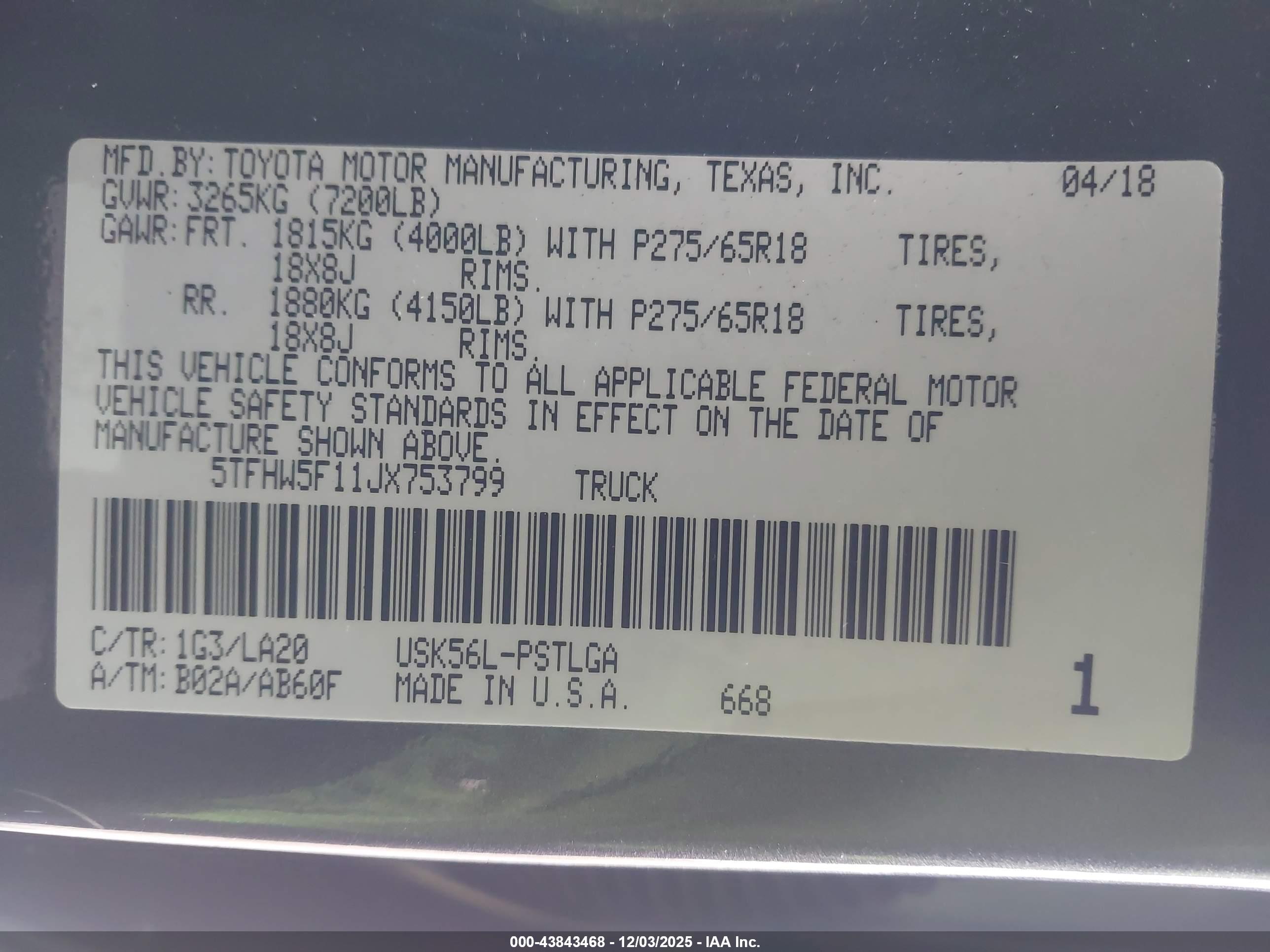 TOYOTA TUNDRA image 9