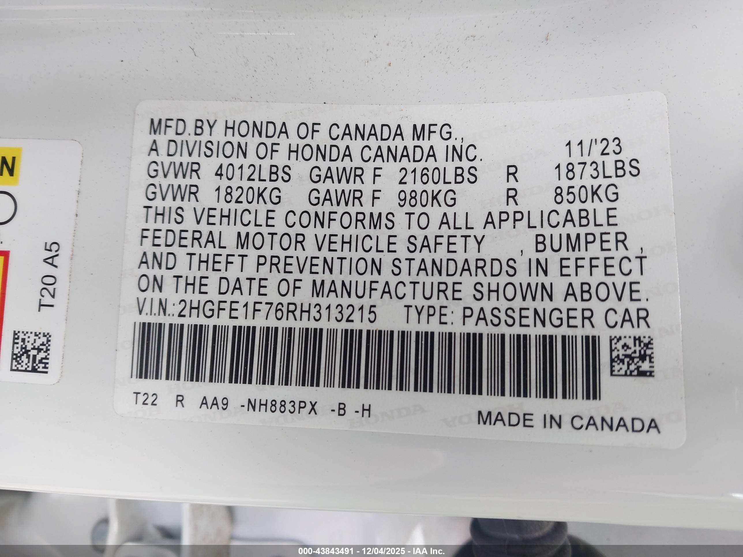 HONDA CIVIC image 9