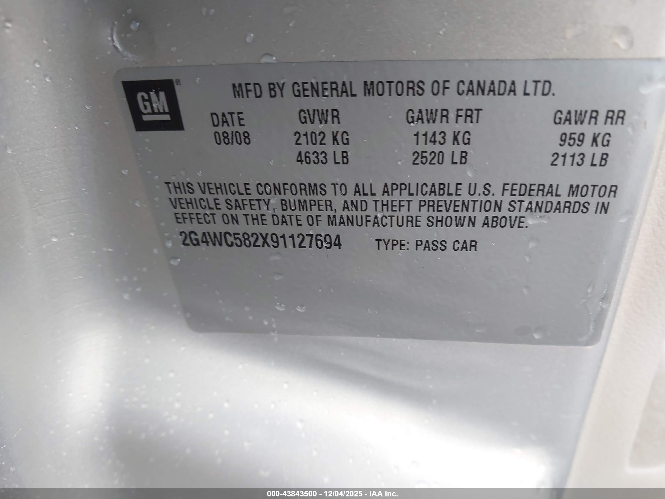 BUICK LACROSSE image 9