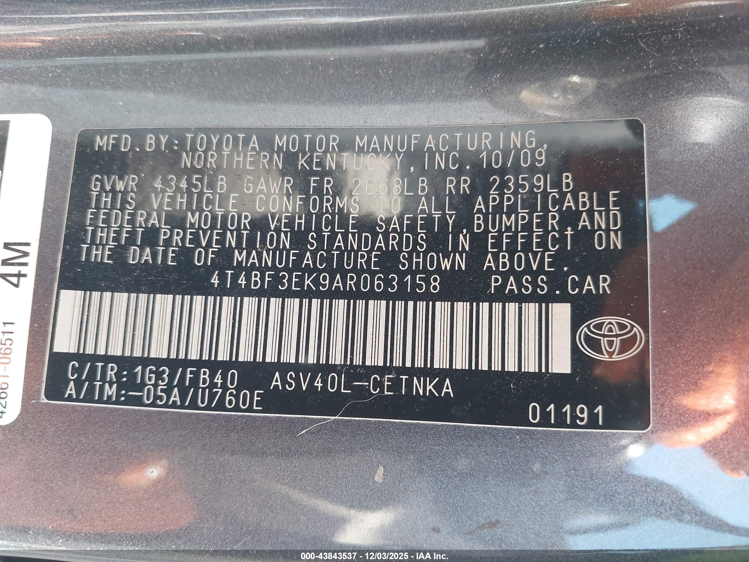 TOYOTA CAMRY image 9