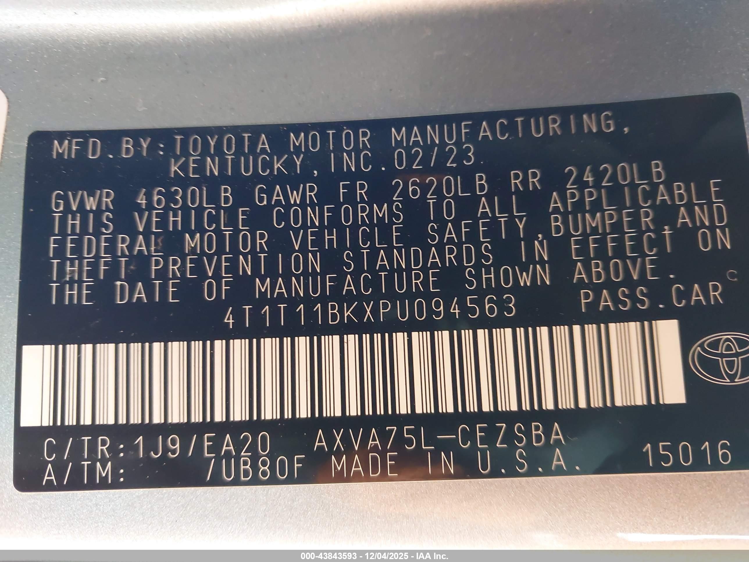 TOYOTA CAMRY image 9
