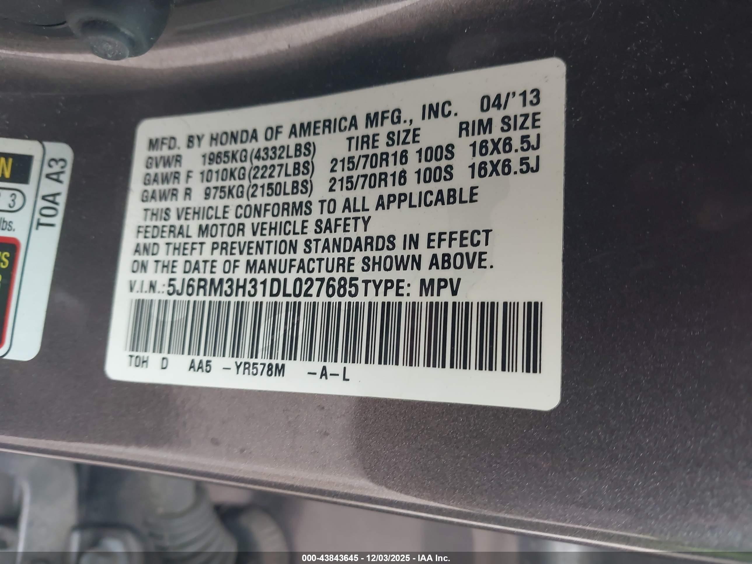 HONDA CR-V image 9