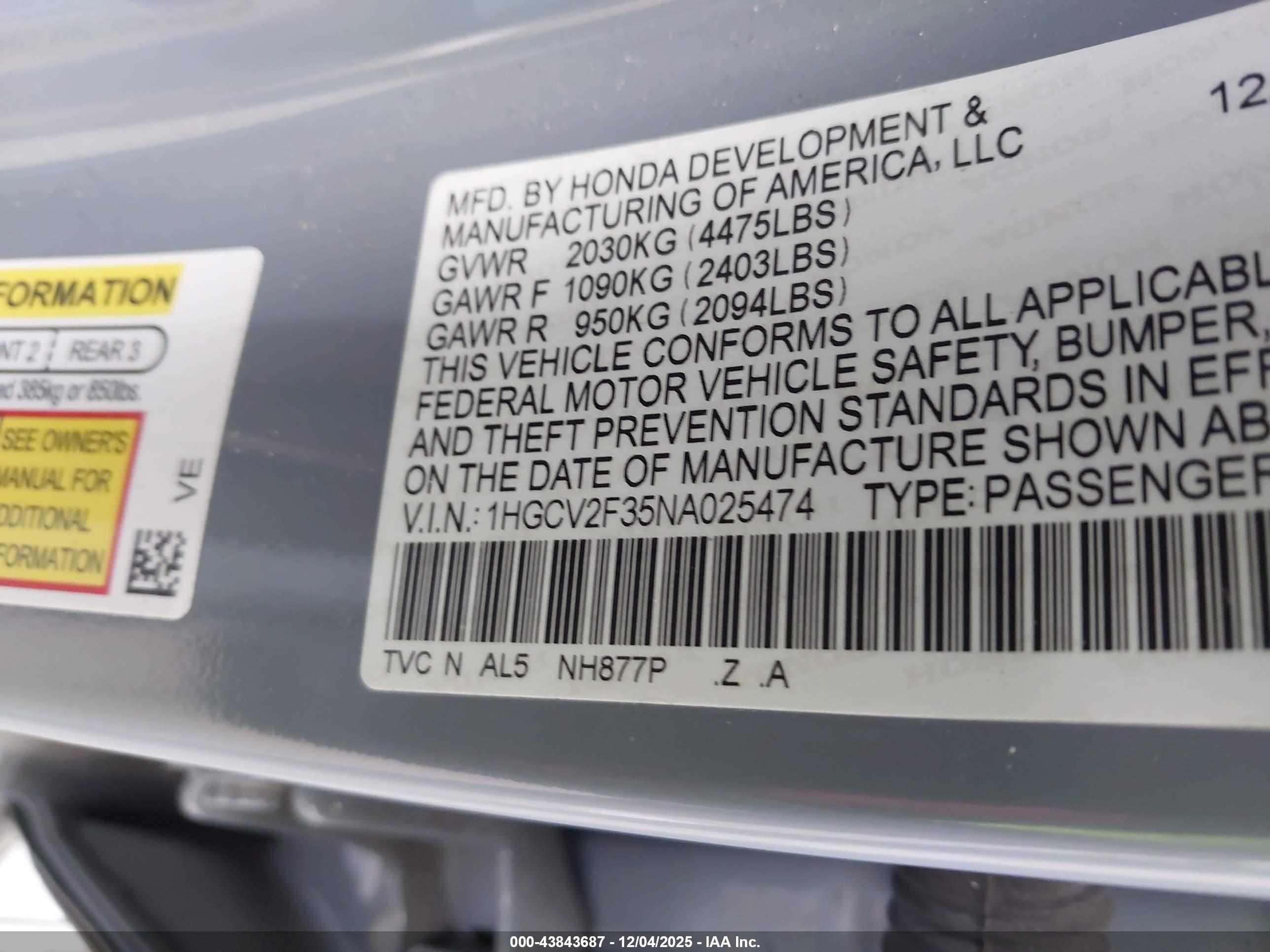 HONDA ACCORD image 9