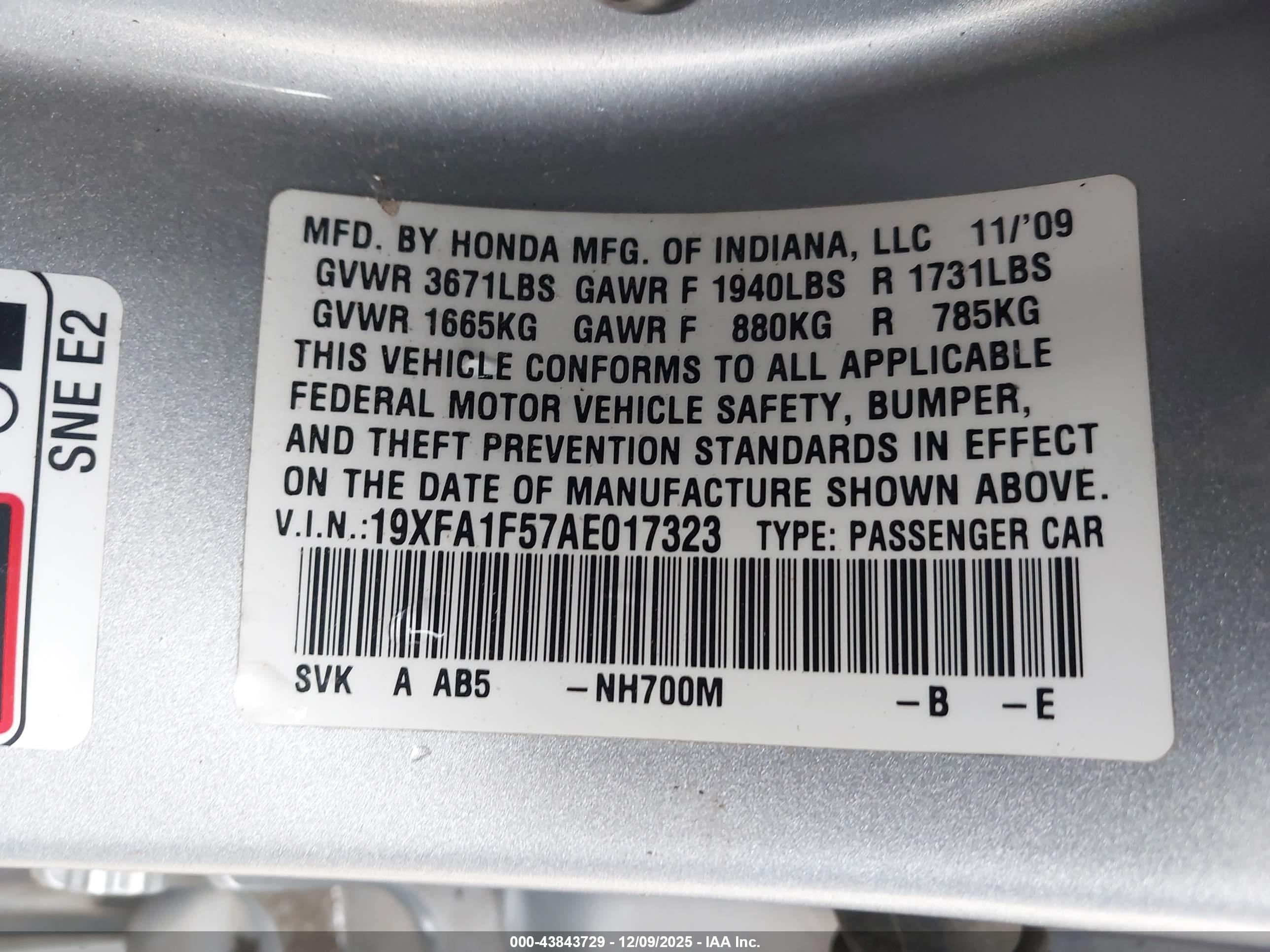 HONDA CIVIC image 9