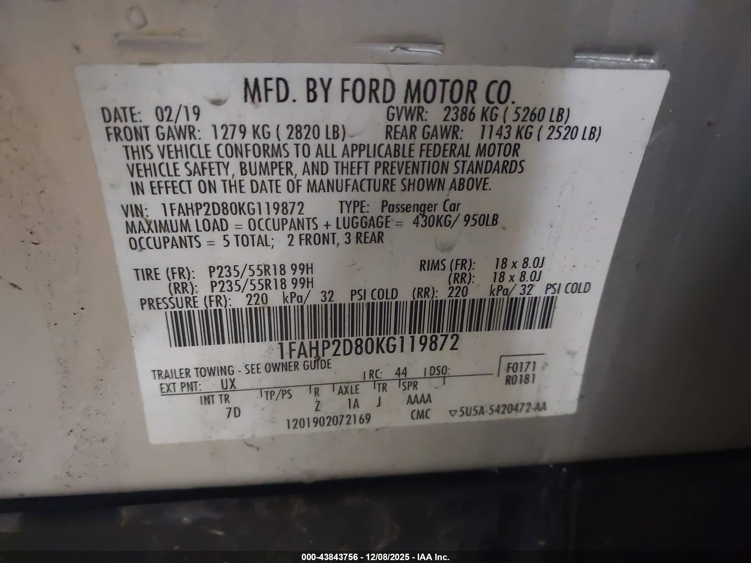 FORD TAURUS image 9