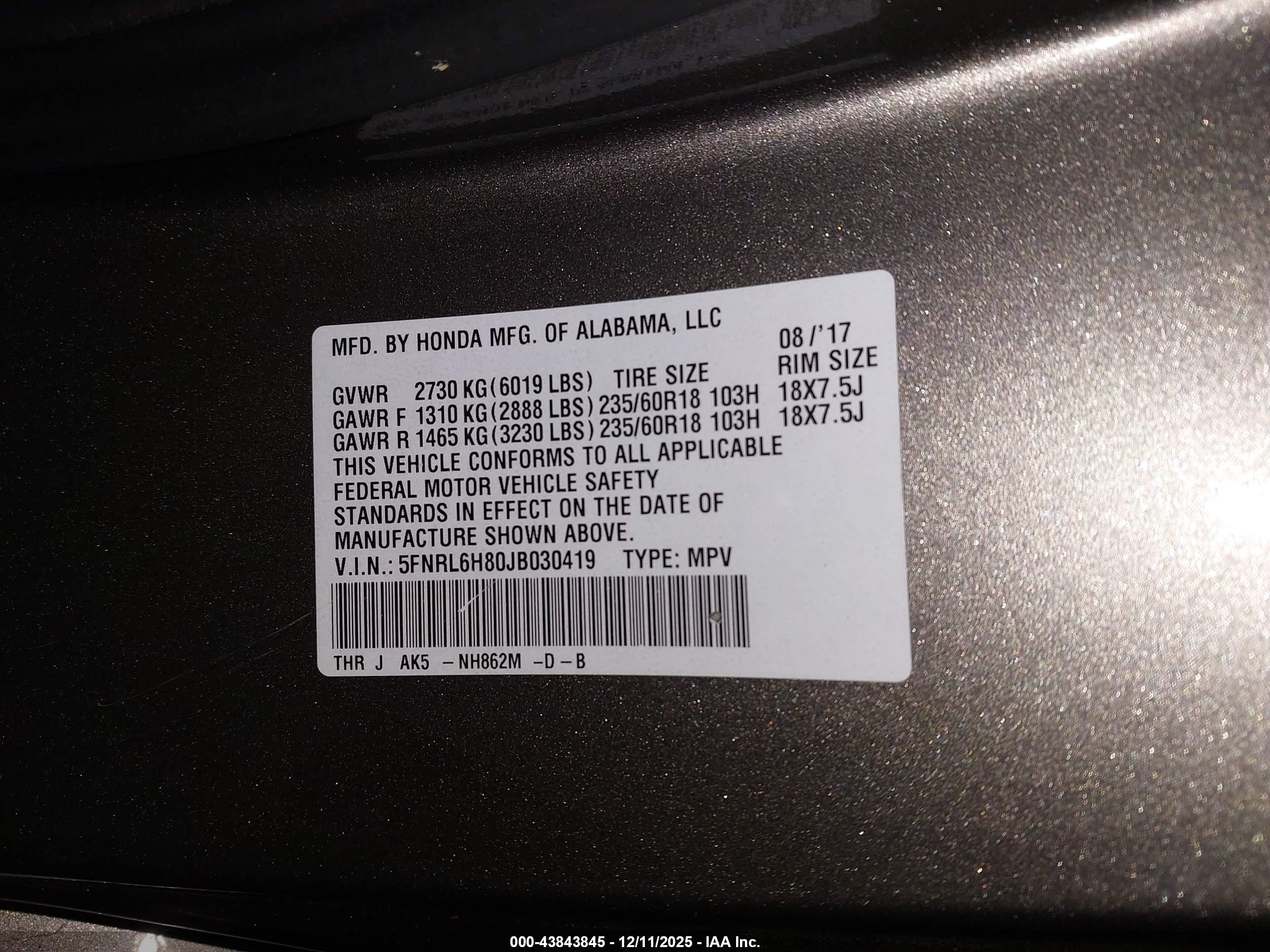 HONDA ODYSSEY image 9