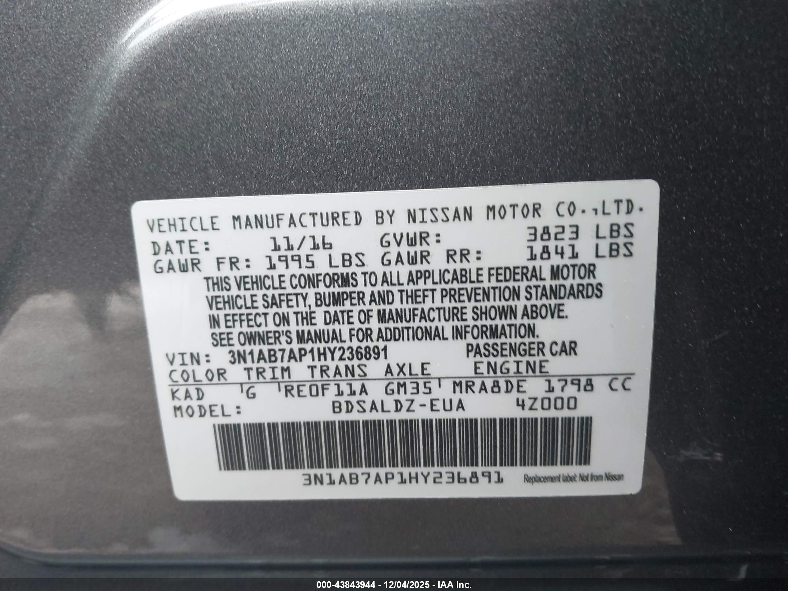 NISSAN SENTRA image 9