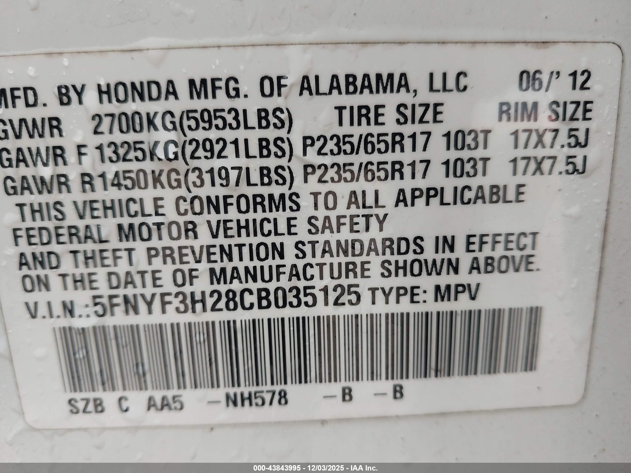HONDA PILOT image 9