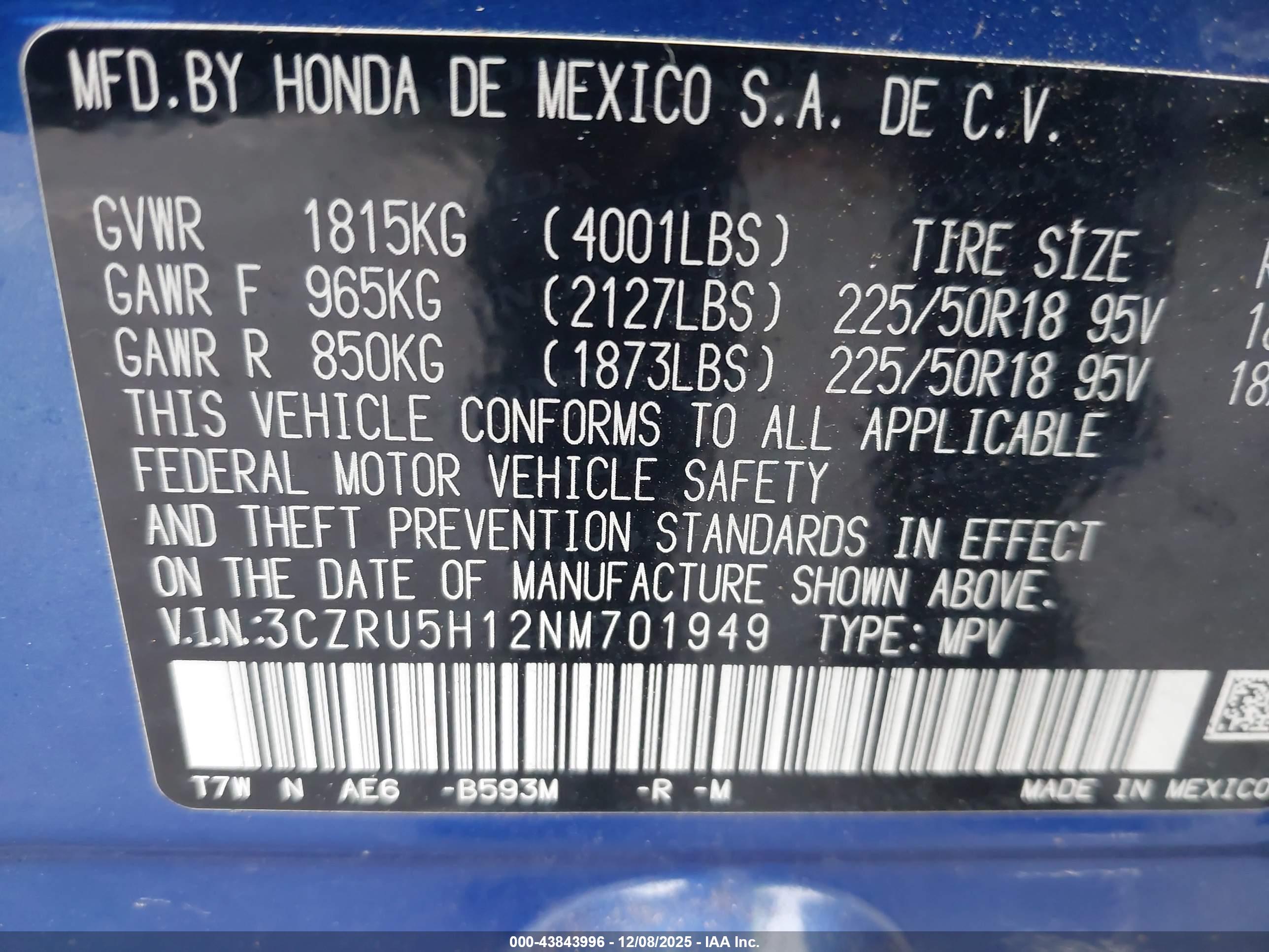 HONDA HR-V image 9