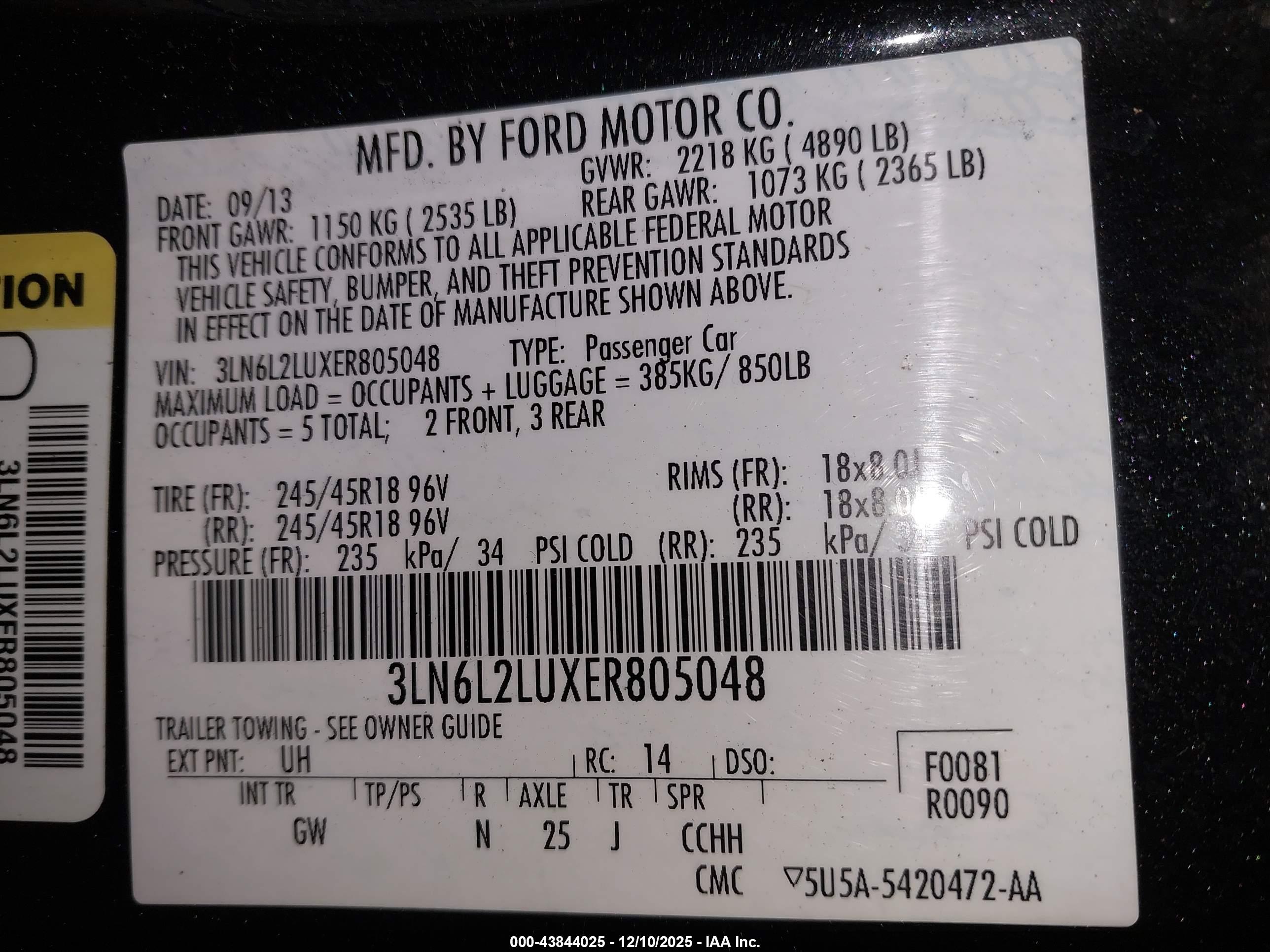 LINCOLN MKZ image 9