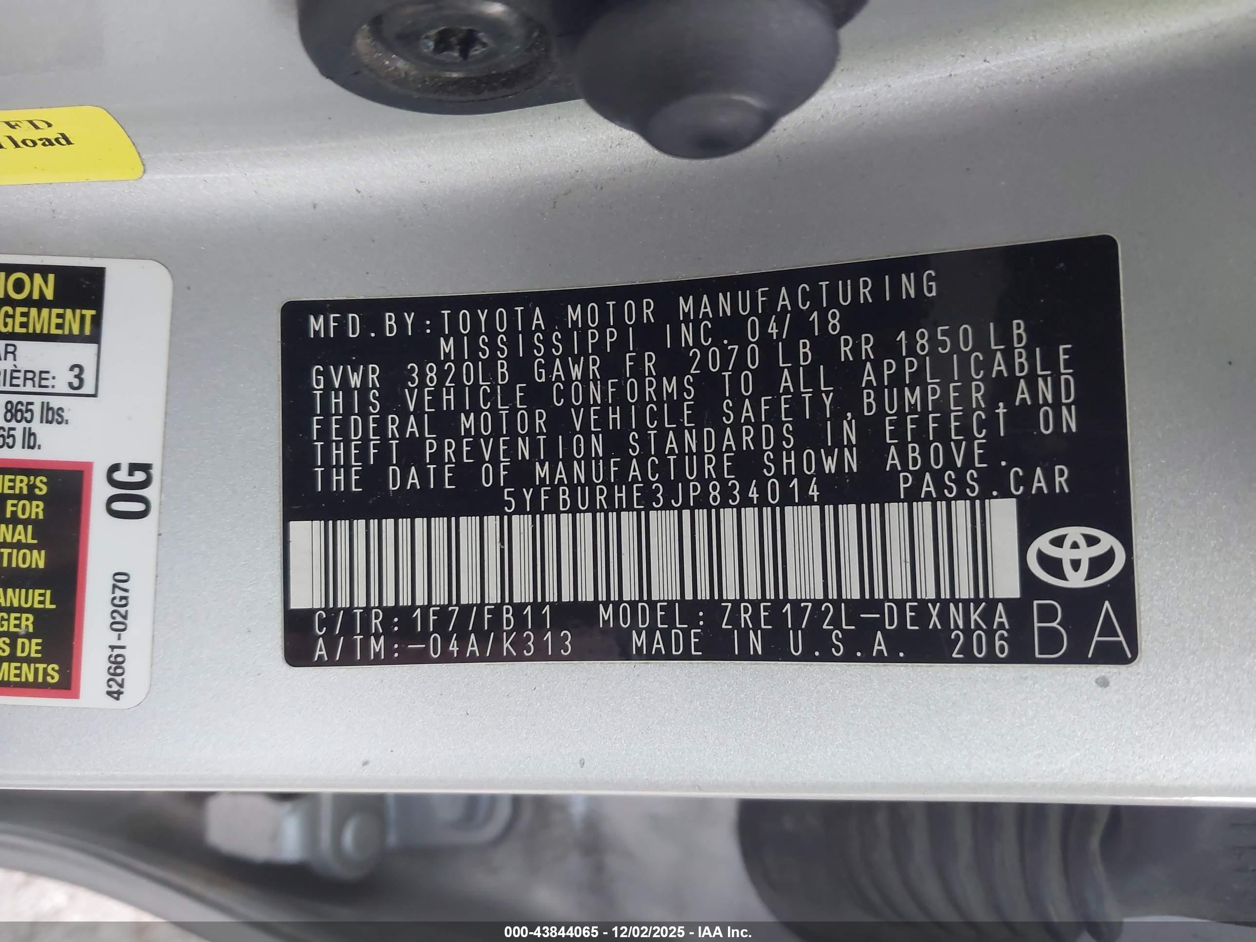TOYOTA COROLLA image 9