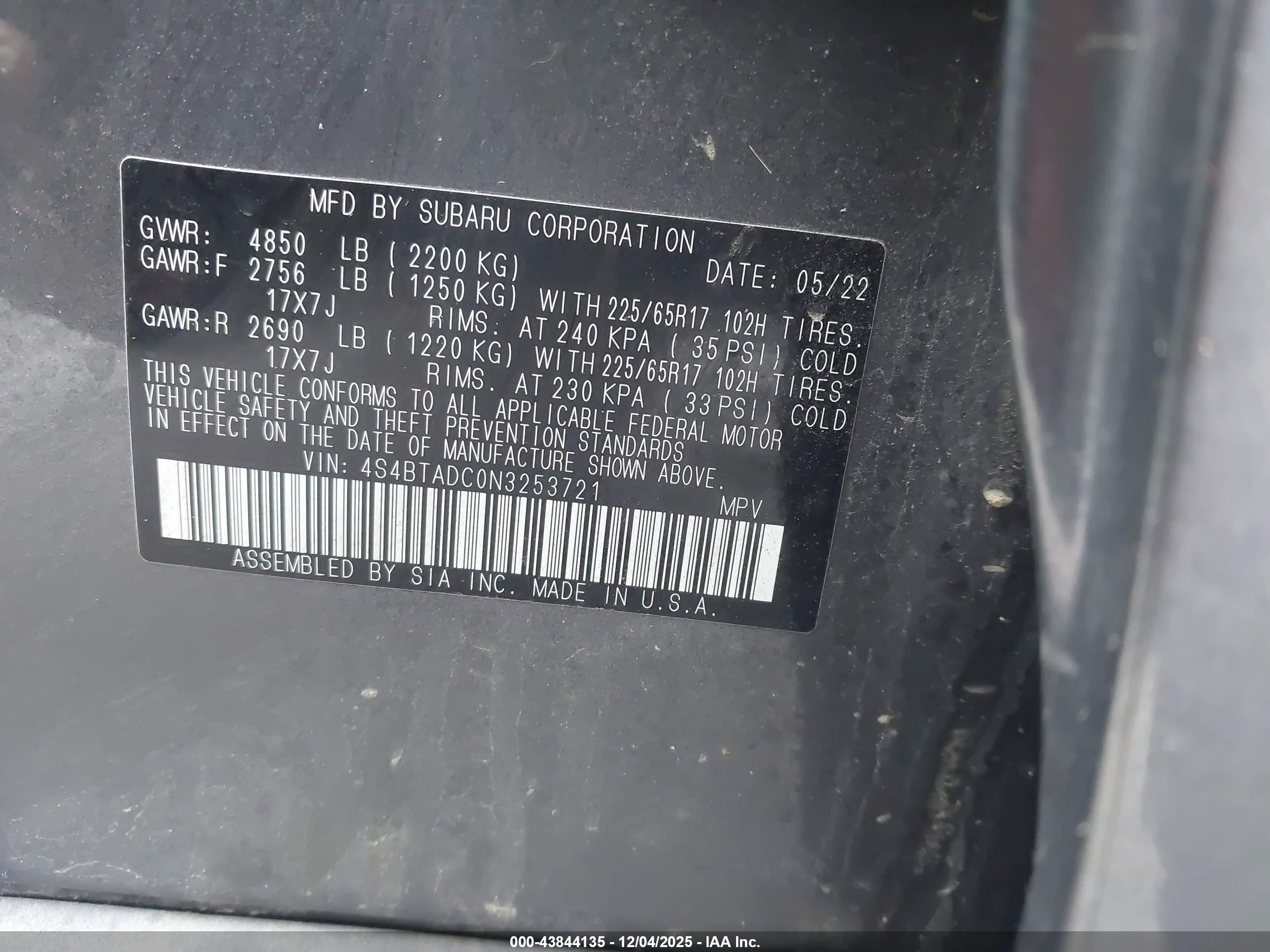 SUBARU OUTBACK image 9