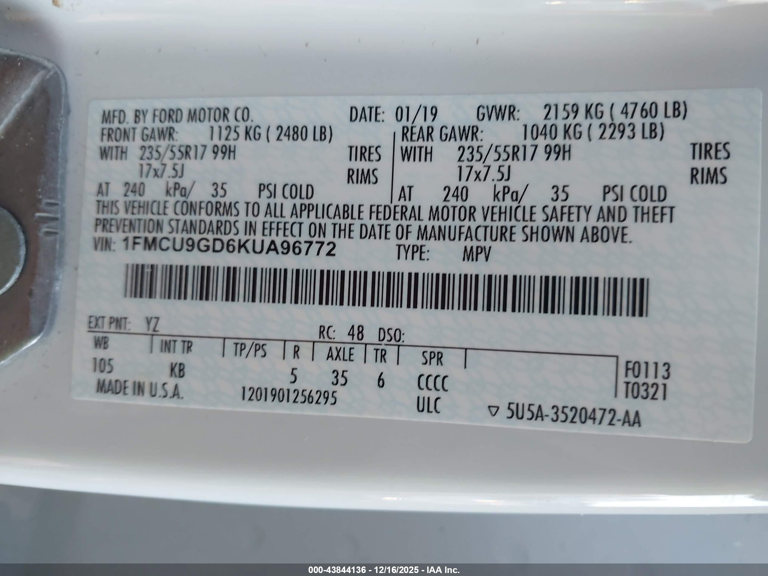 FORD ESCAPE image 9