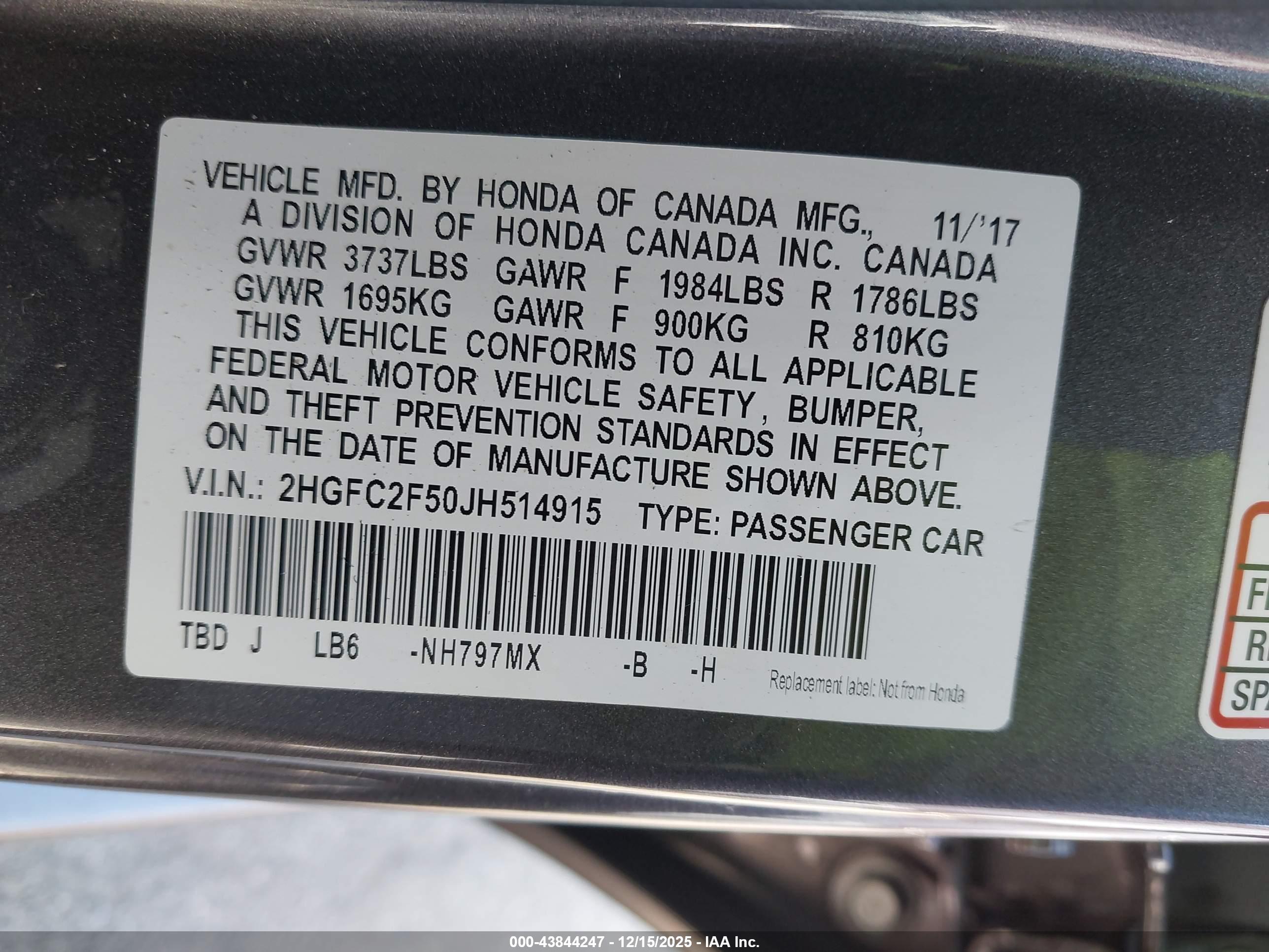 HONDA CIVIC image 9