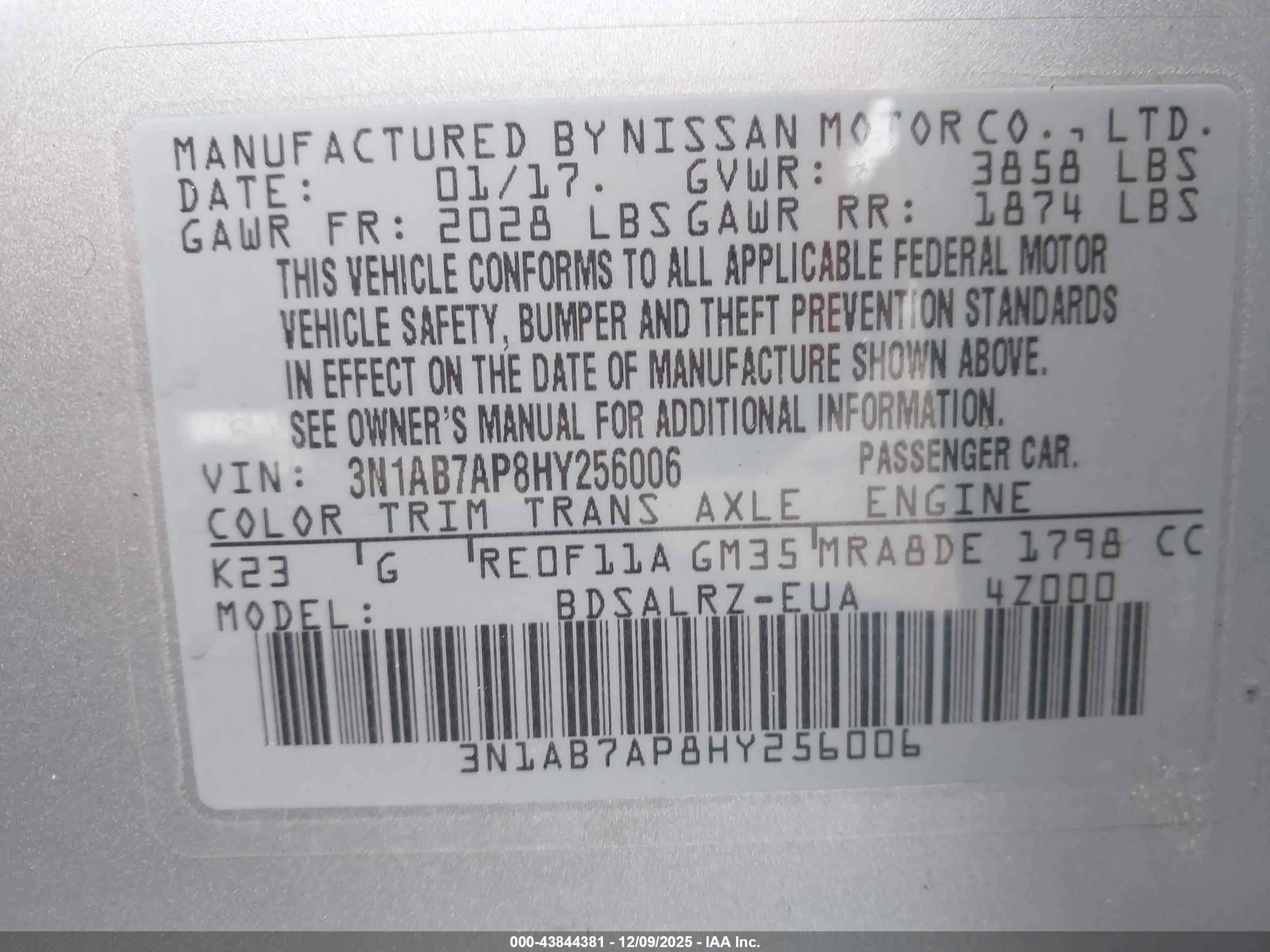 NISSAN SENTRA image 9