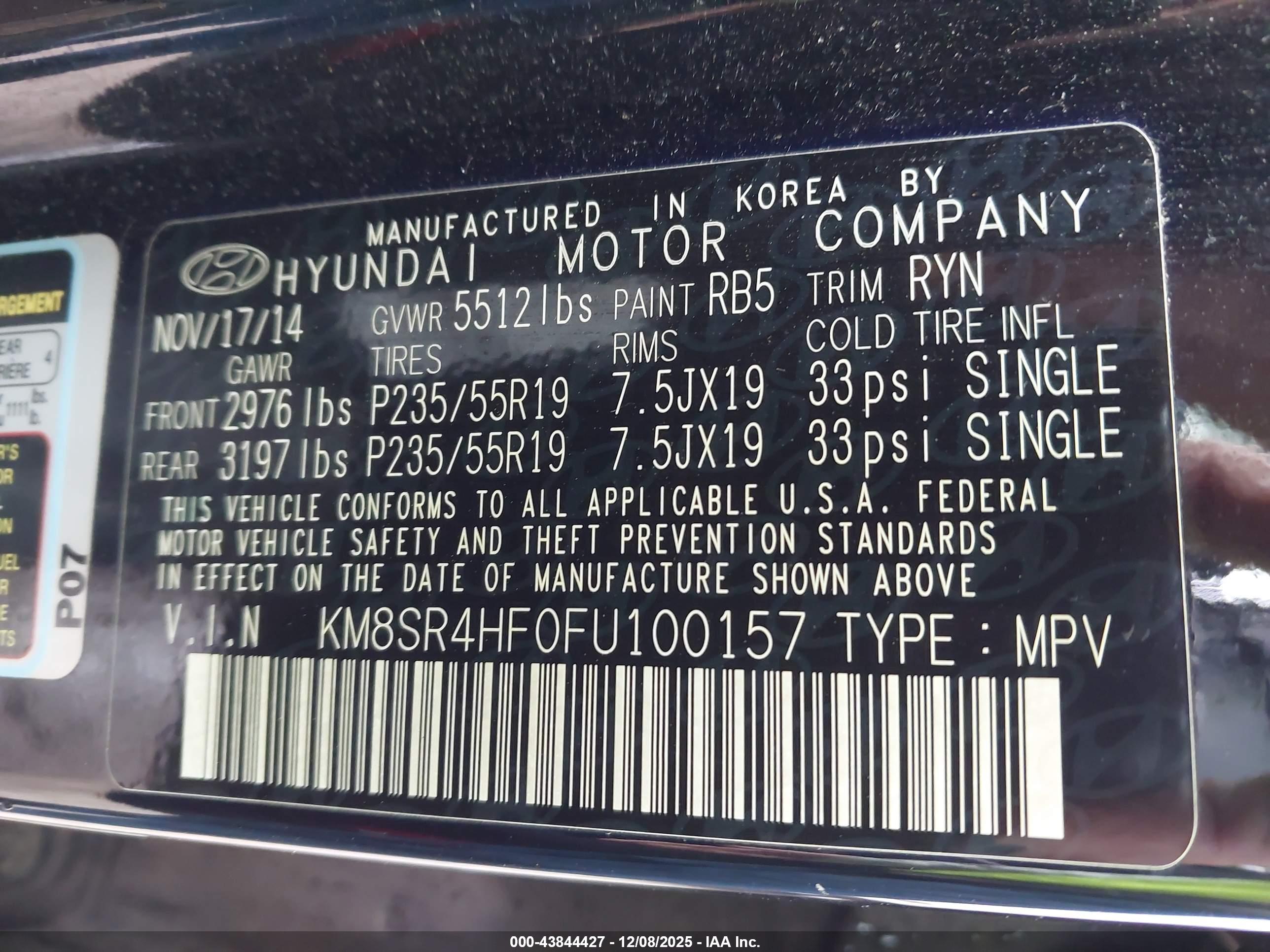 HYUNDAI SANTA image 9