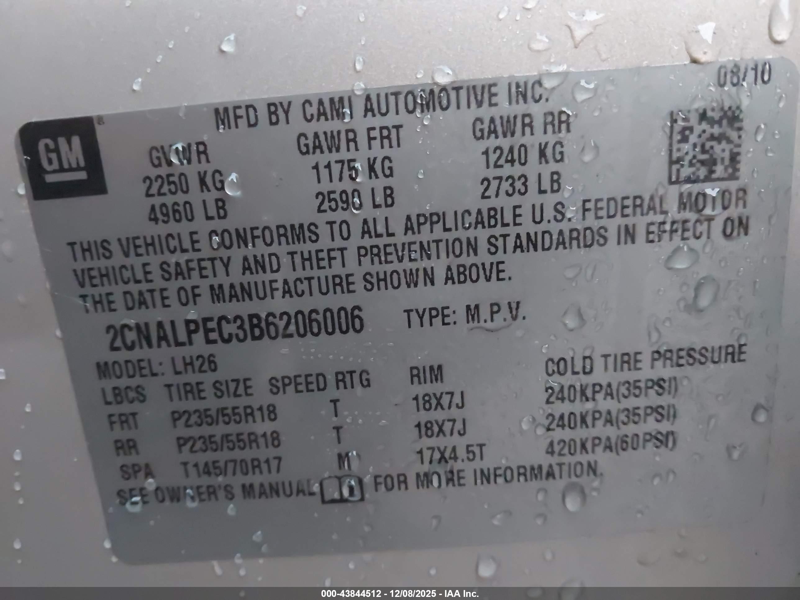 CHEVROLET EQUINOX image 9