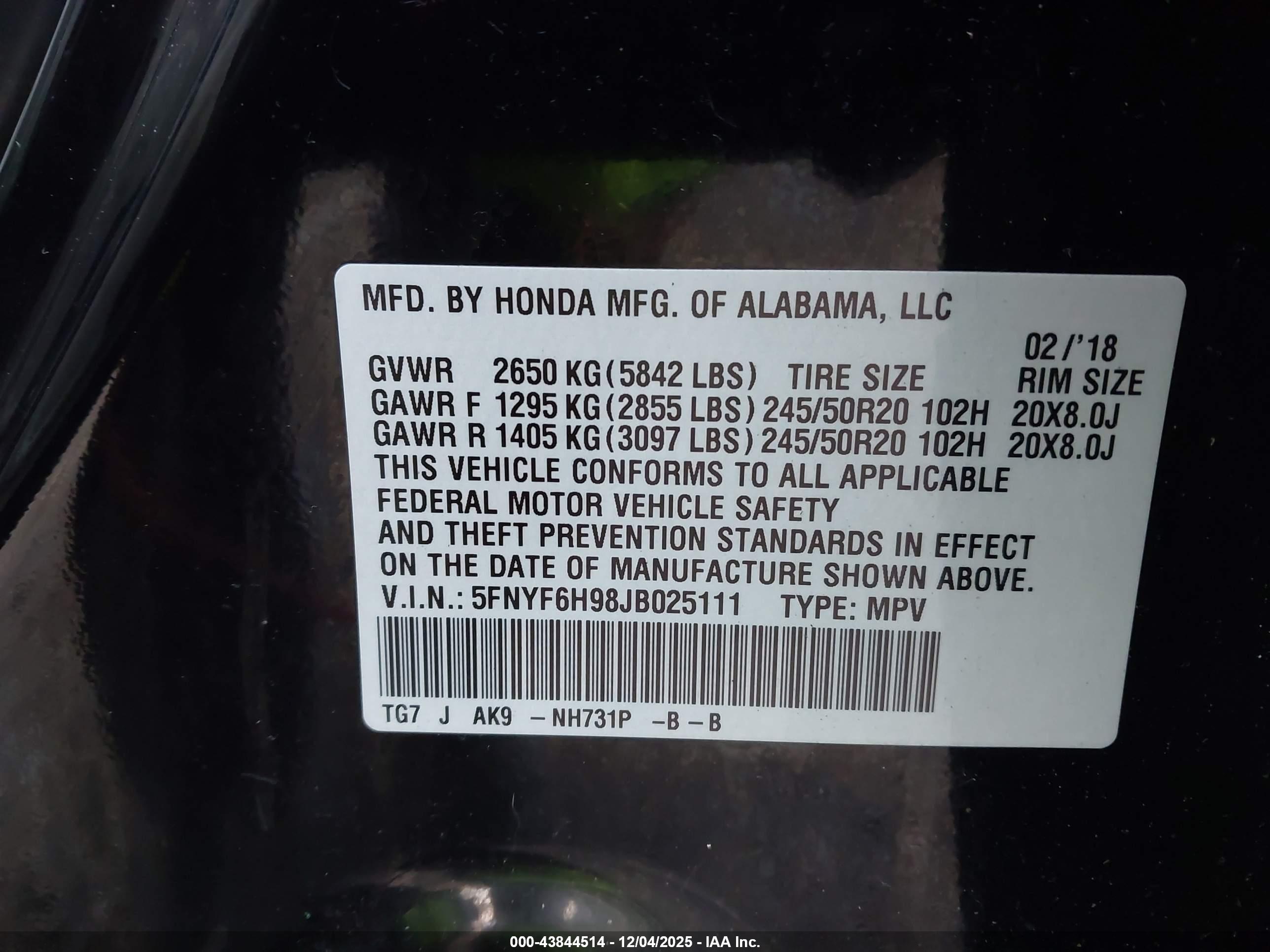 HONDA PILOT image 9