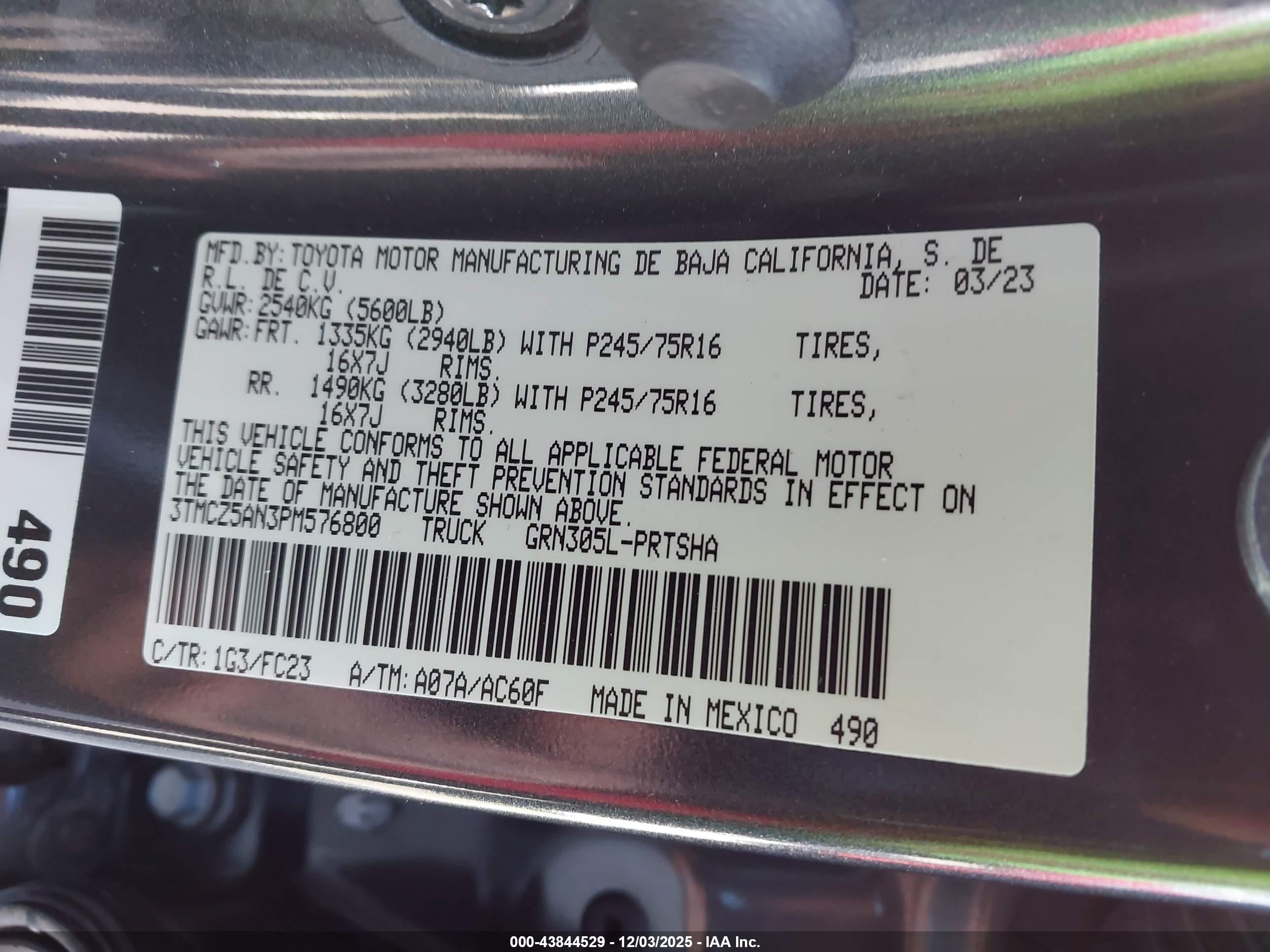 TOYOTA TACOMA image 9