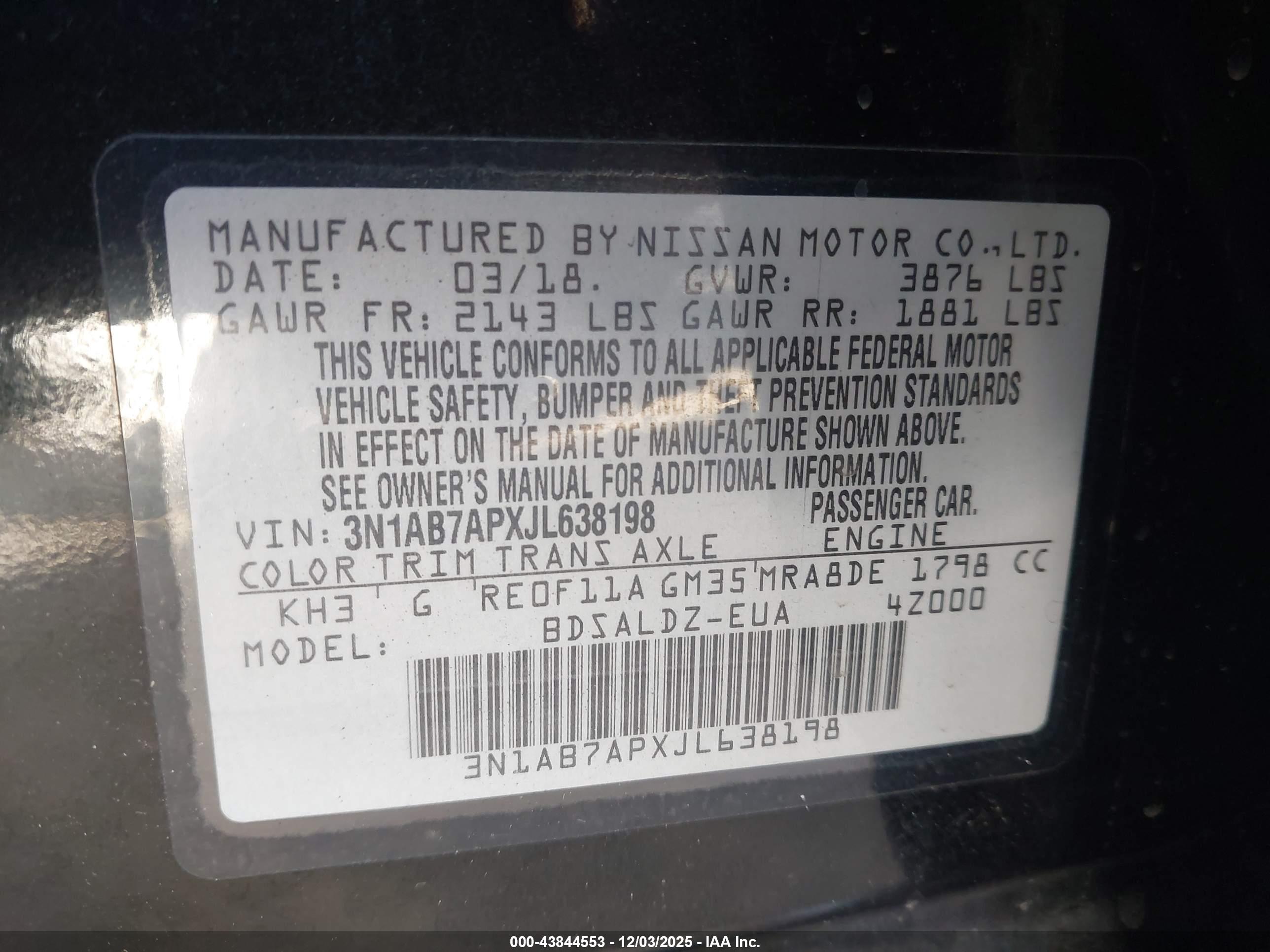NISSAN SENTRA image 9