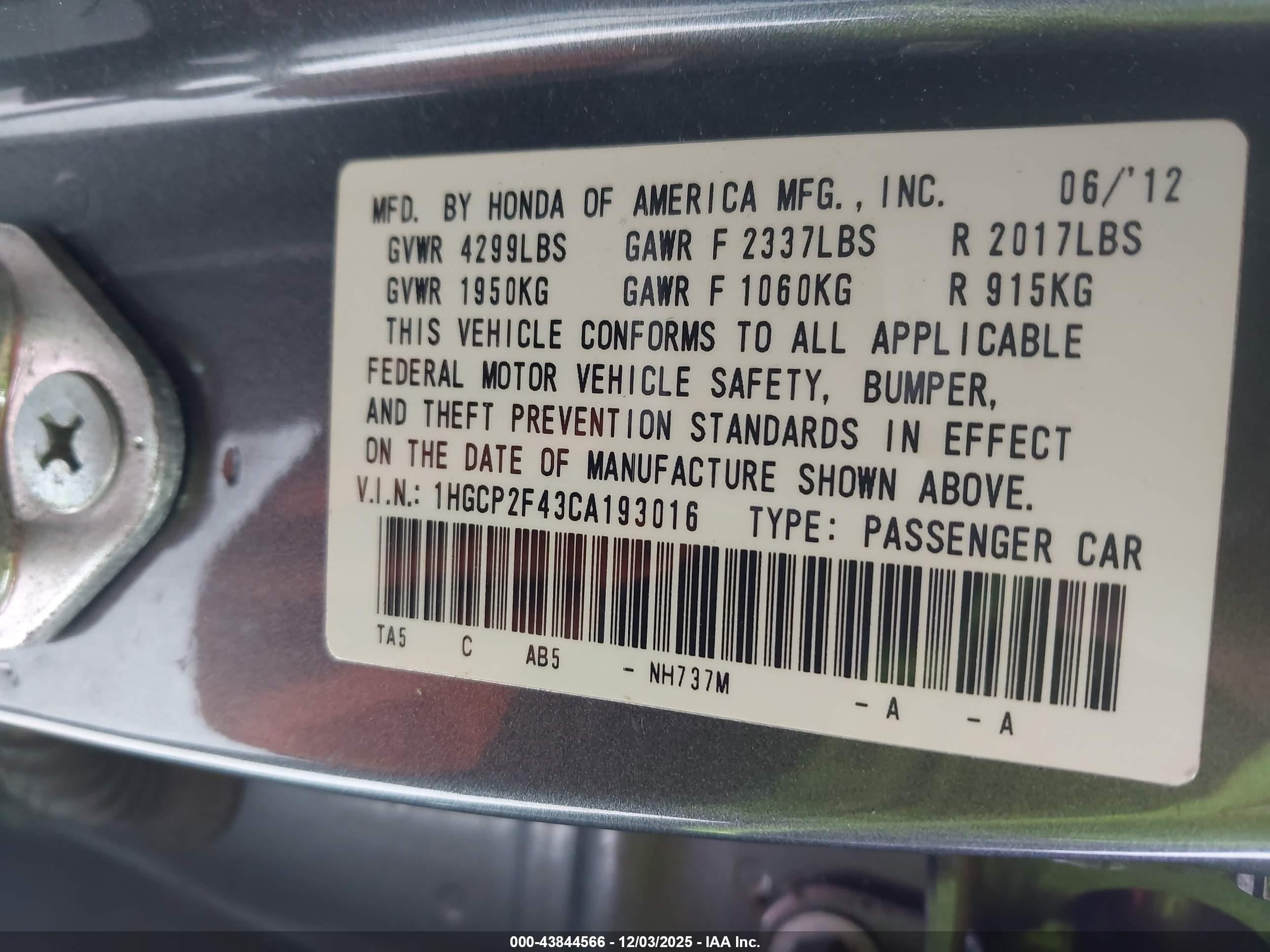 HONDA ACCORD image 9