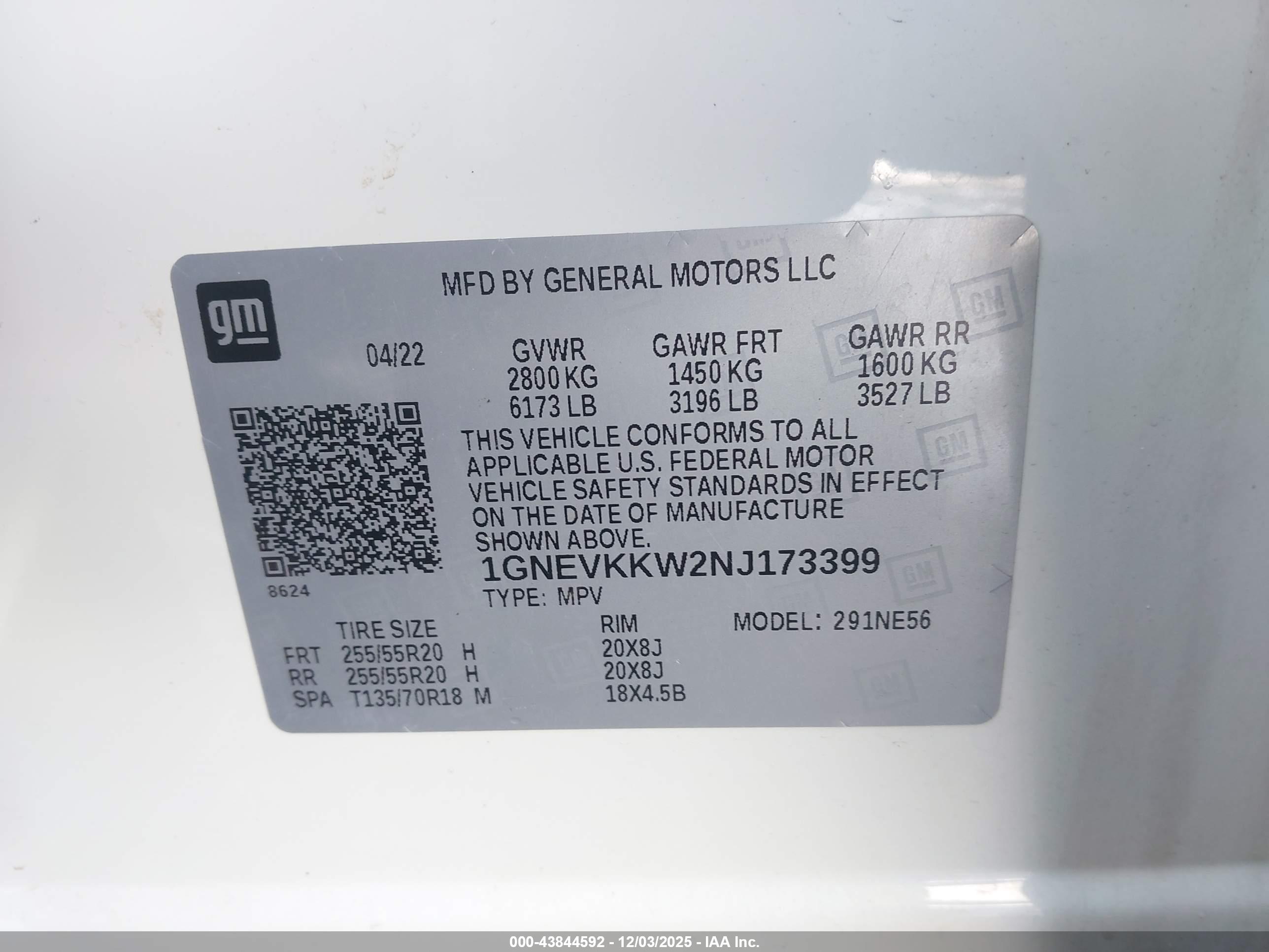 CHEVROLET TRAVERSE image 9