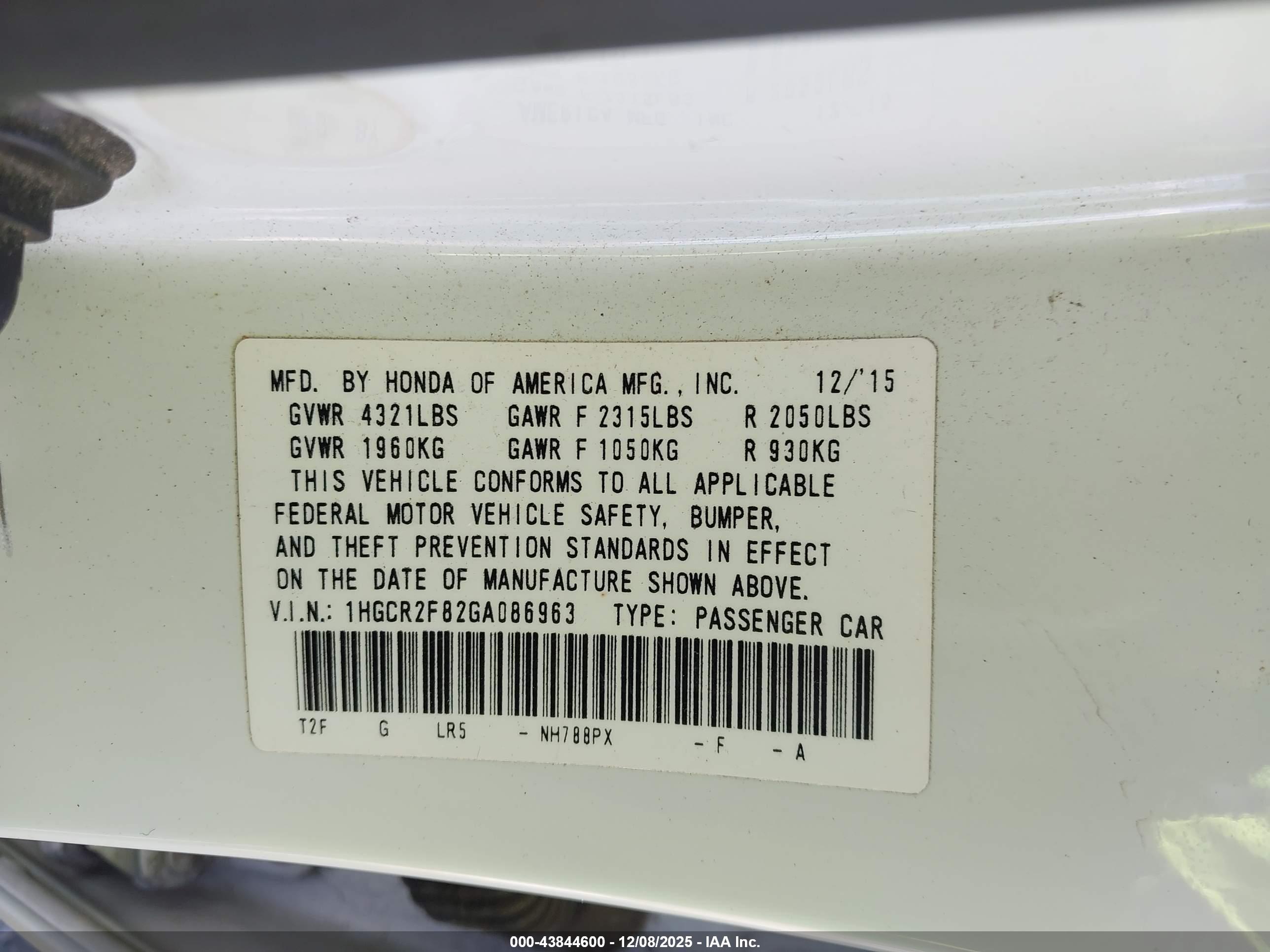 HONDA ACCORD image 9