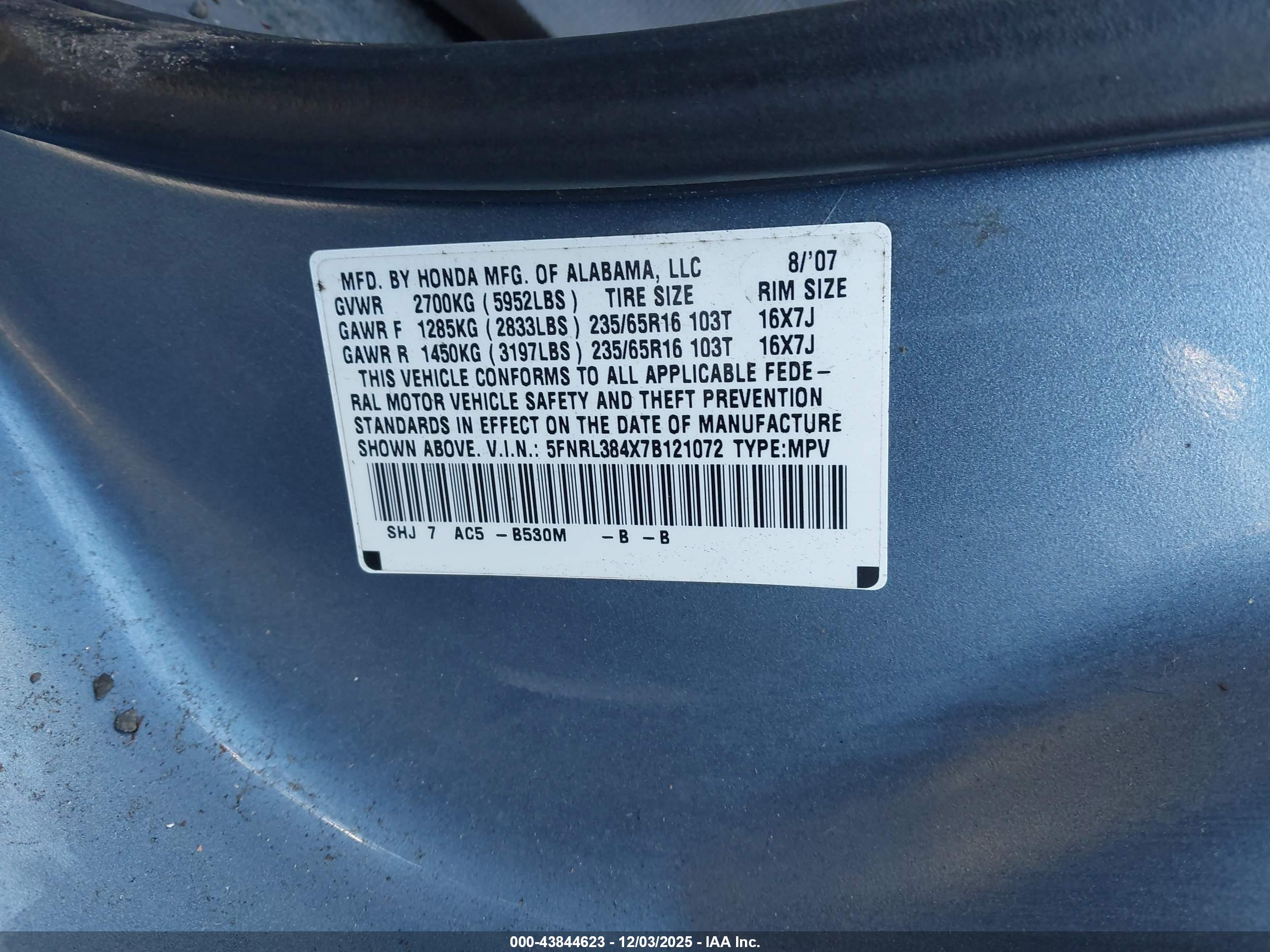 HONDA ODYSSEY image 9