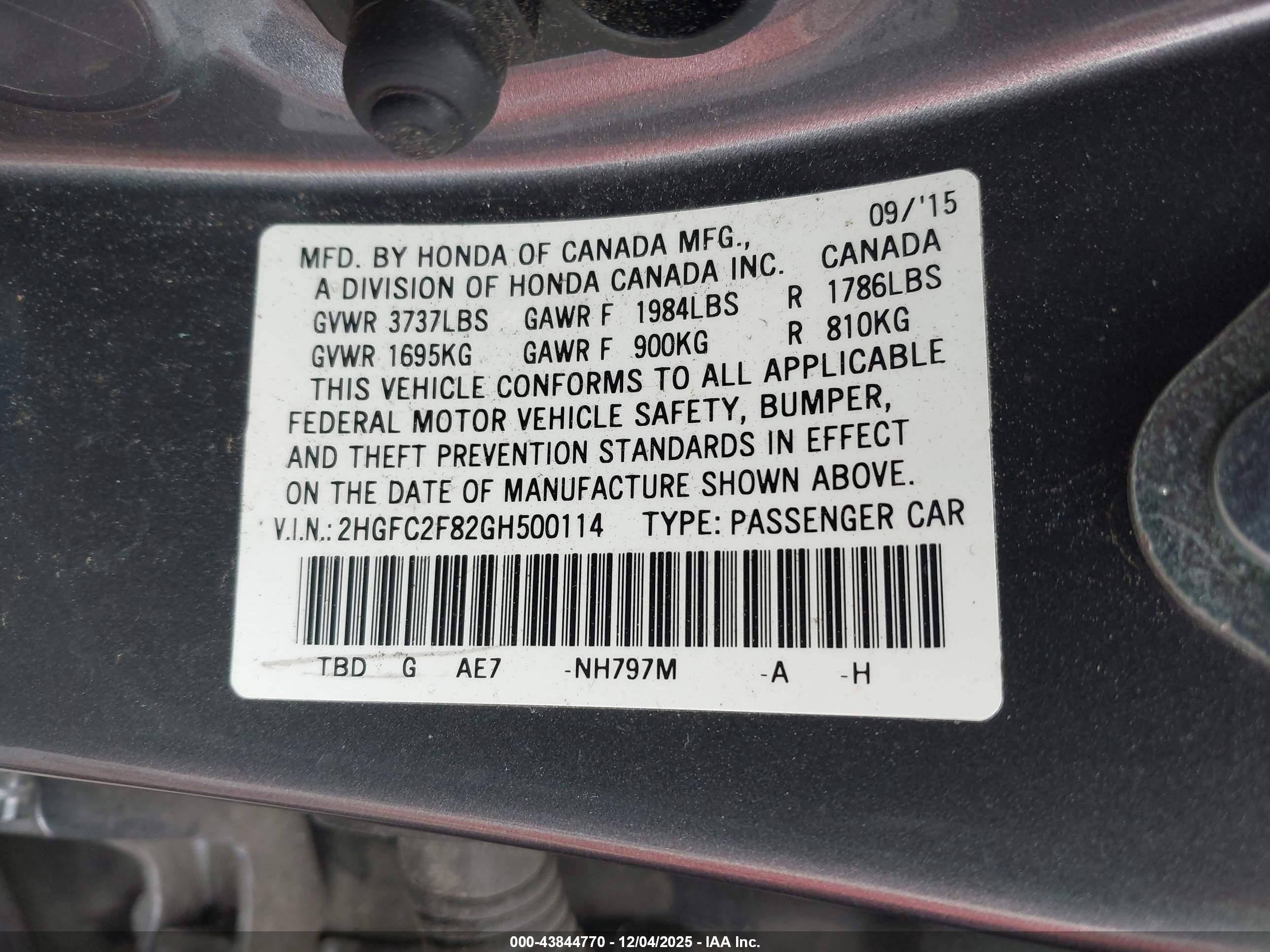 HONDA CIVIC image 9