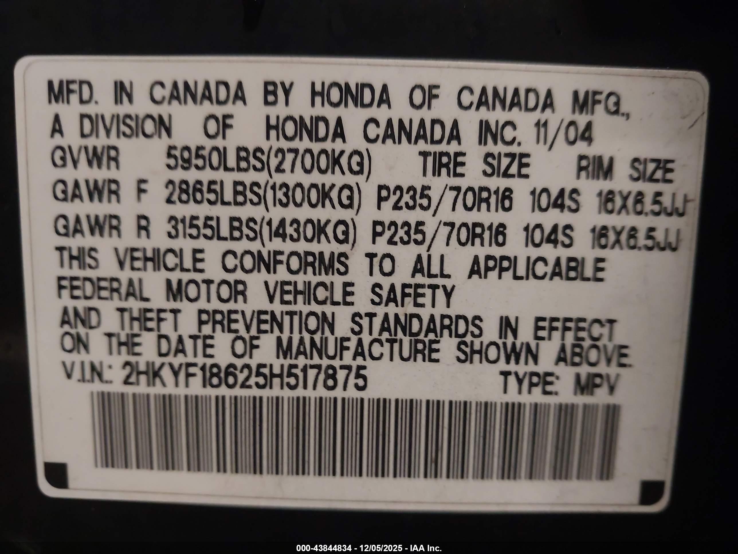 HONDA PILOT image 9