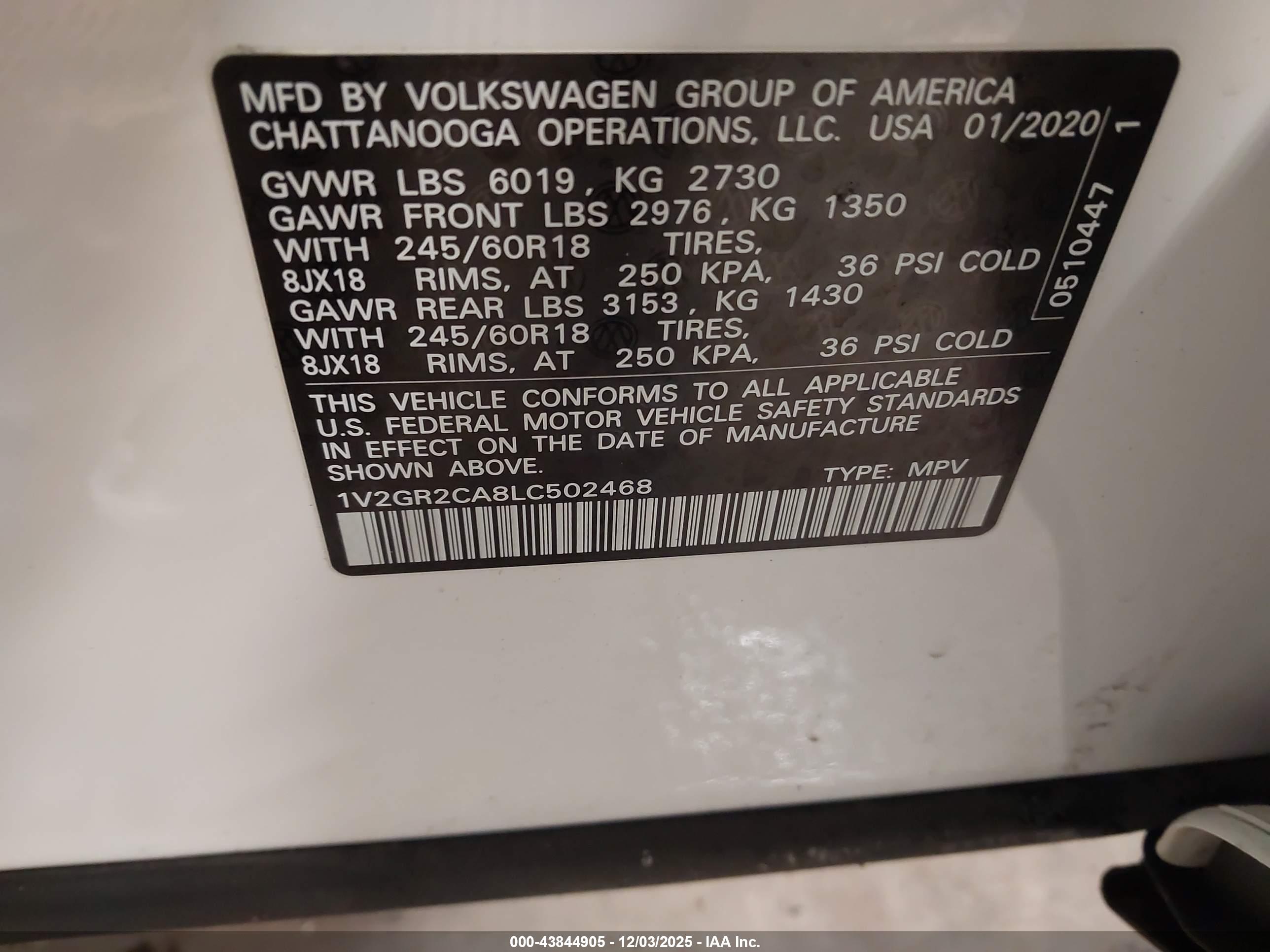 VOLKSWAGEN ATLAS image 9